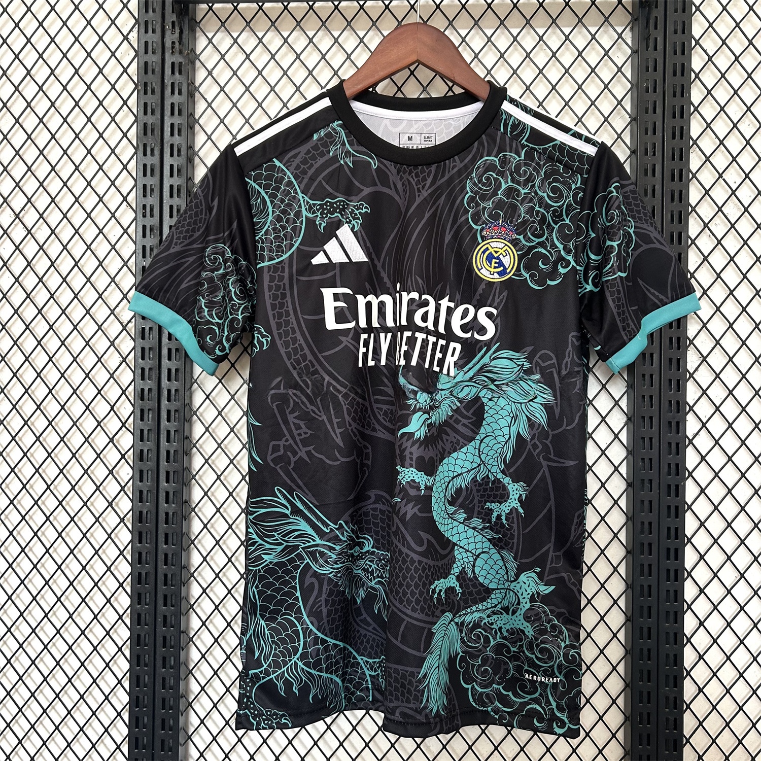 Real Madrid 25-26 Blue Dragon Black Jersey - Fans Version - ReplicasJersey