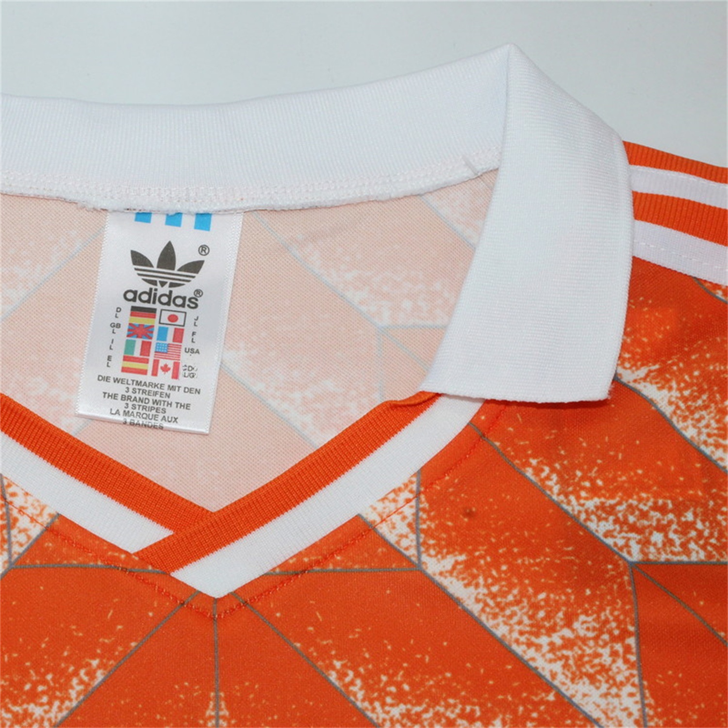 Retro Netherlands 1988 Home Long Sleeves Jersey - ReplicasJersey