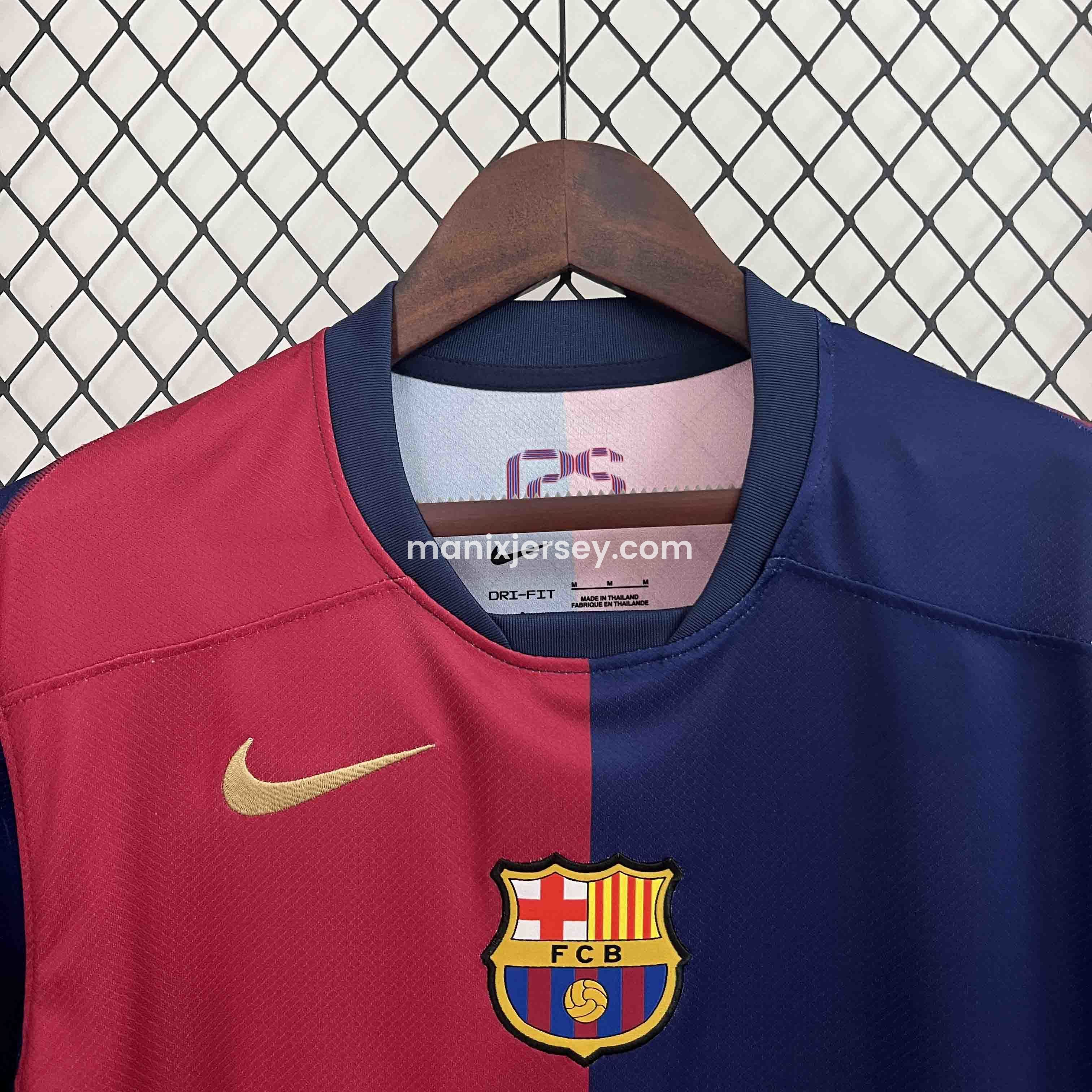 【Copa del Rey Patch Set】B.A.R.S.A 24-25 Home Jersey - Fans Version - ReplicasJersey