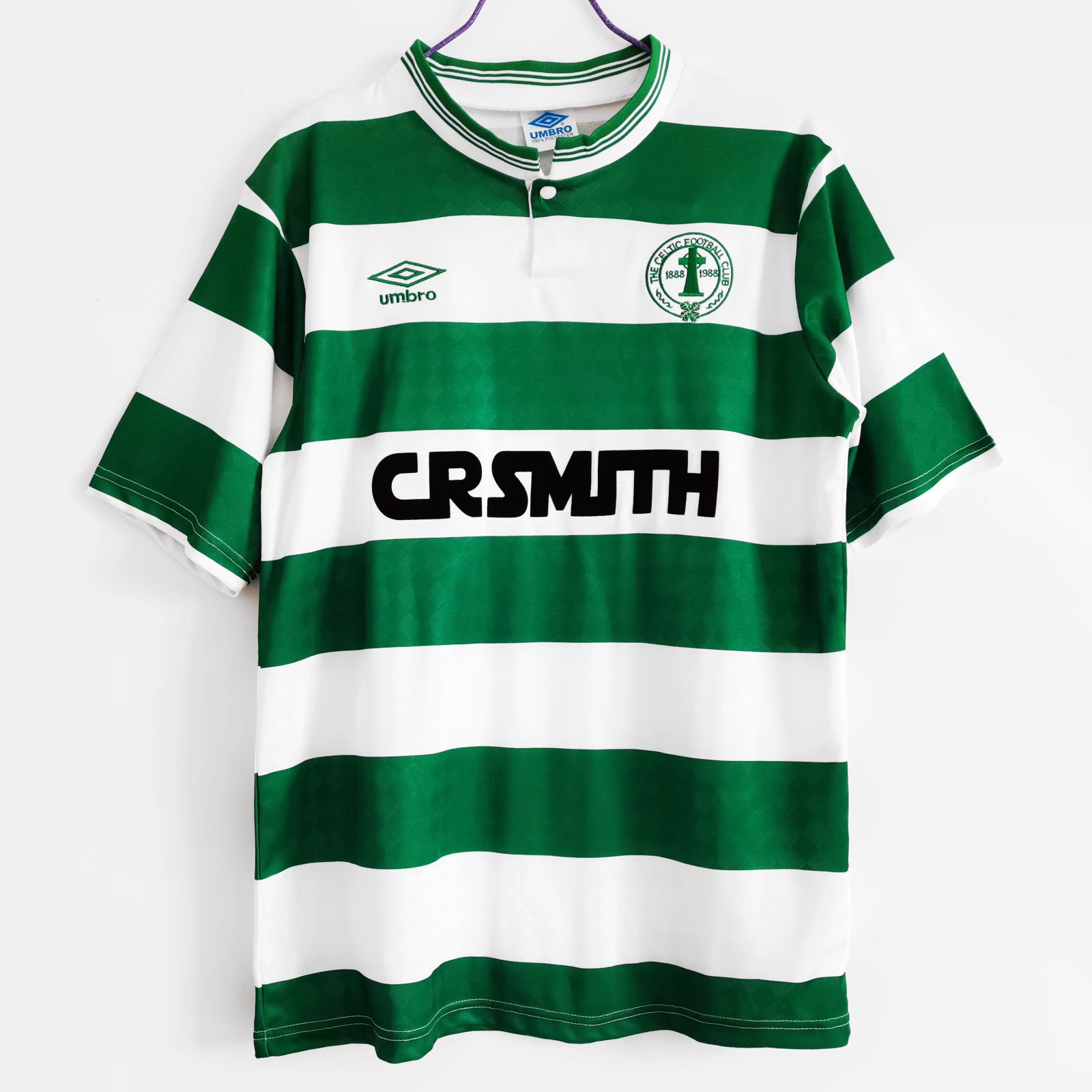 Retro Celtic 1987-88 Home Stadium Jersey - ReplicasJersey