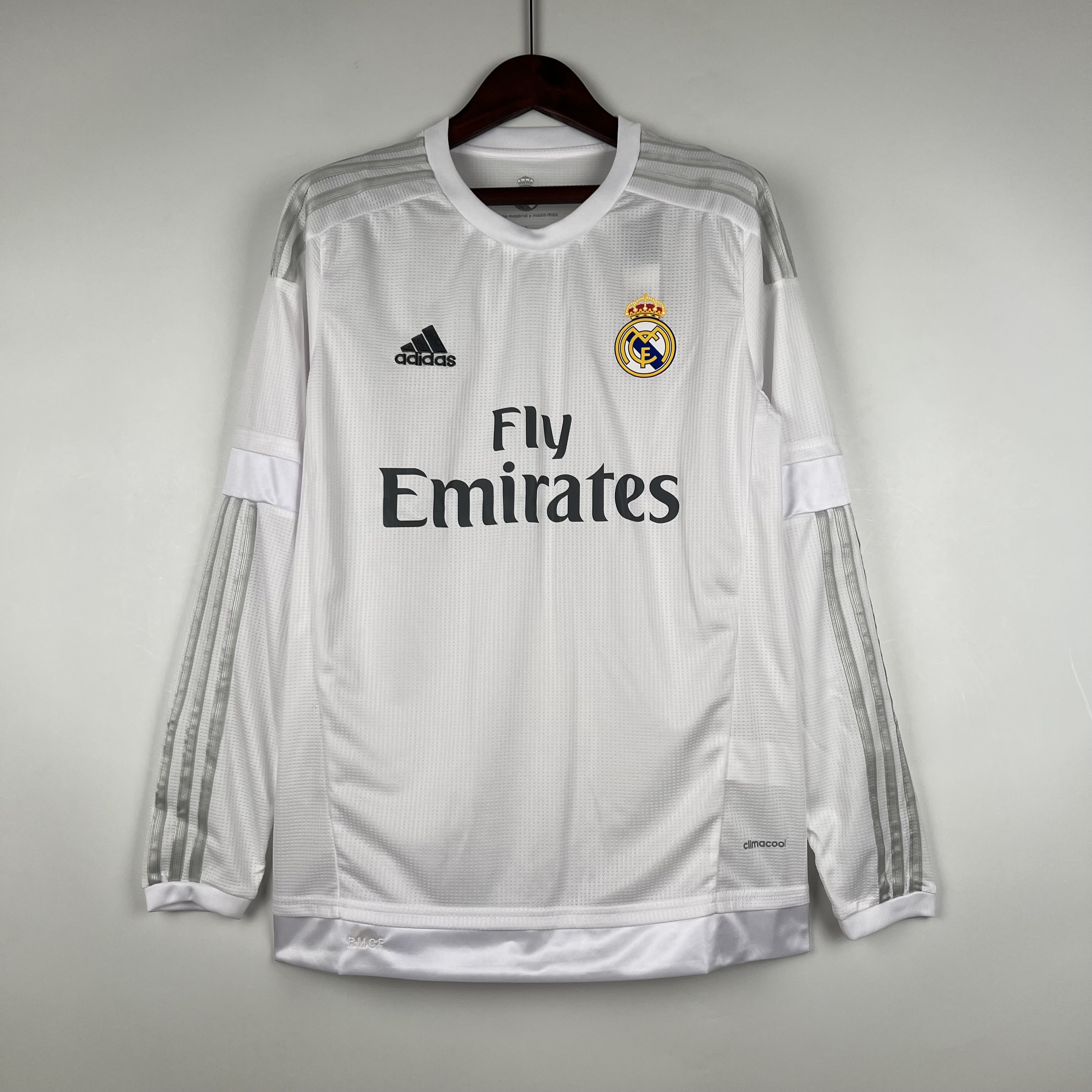 Retro Real Madrid 15-16 Home Stadium Long Sleeve Jersey - ReplicasJersey