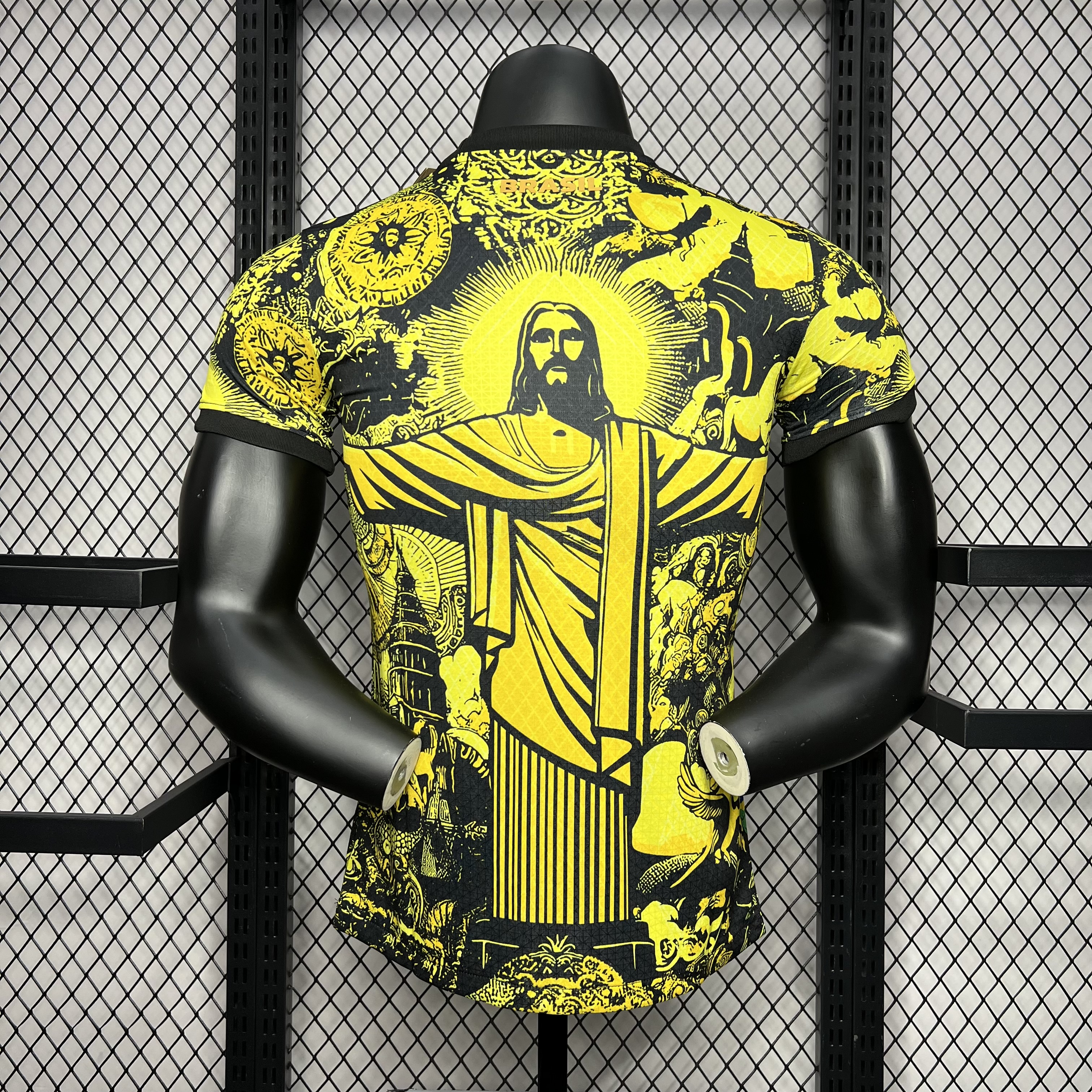 Brazil 2024 Yellow Christ the Redeemer Statue Jersey - Player Version - ReplicasJersey