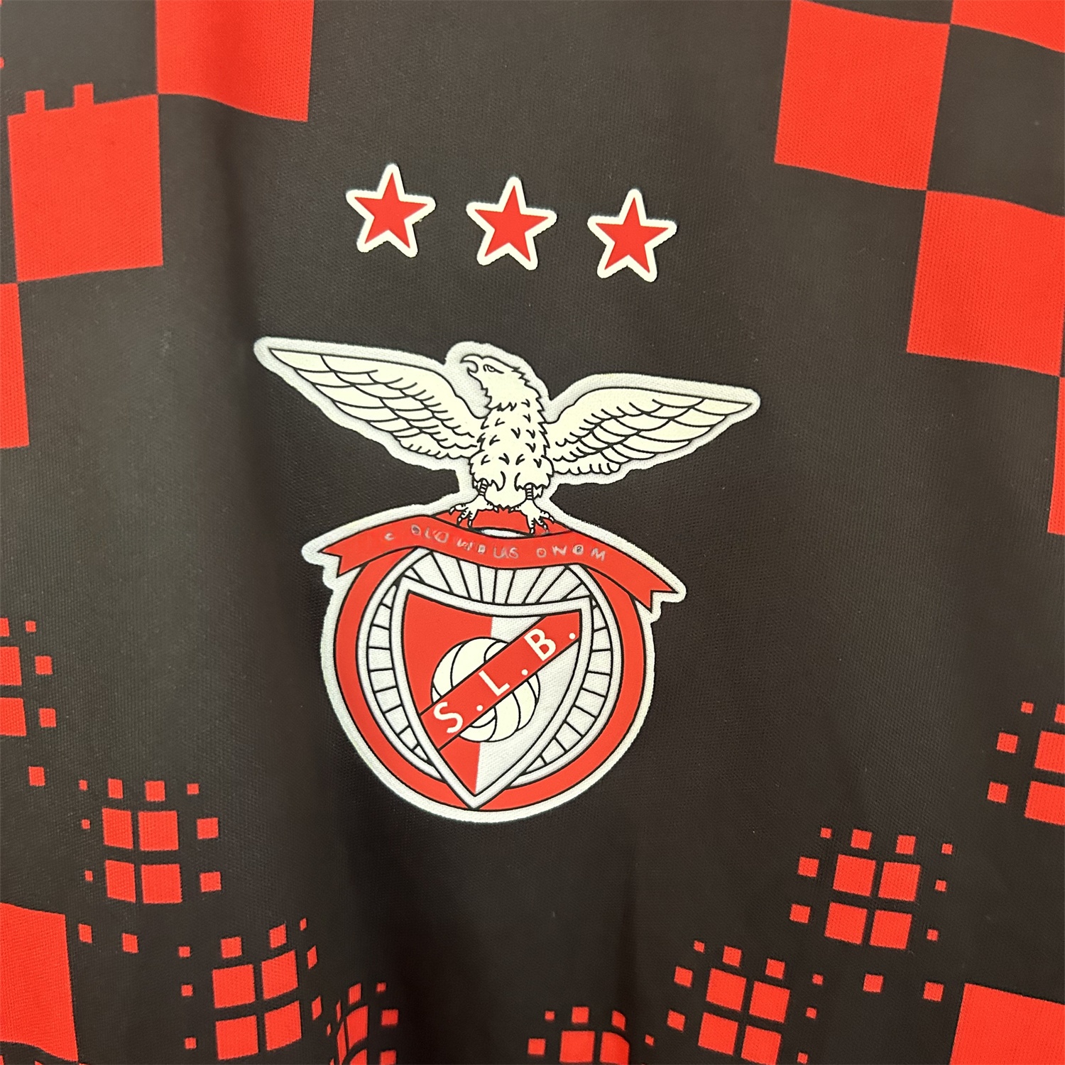 Benfica 25-26 Black Red Pre-Match Training Jersey - Fans Version - ReplicasJersey