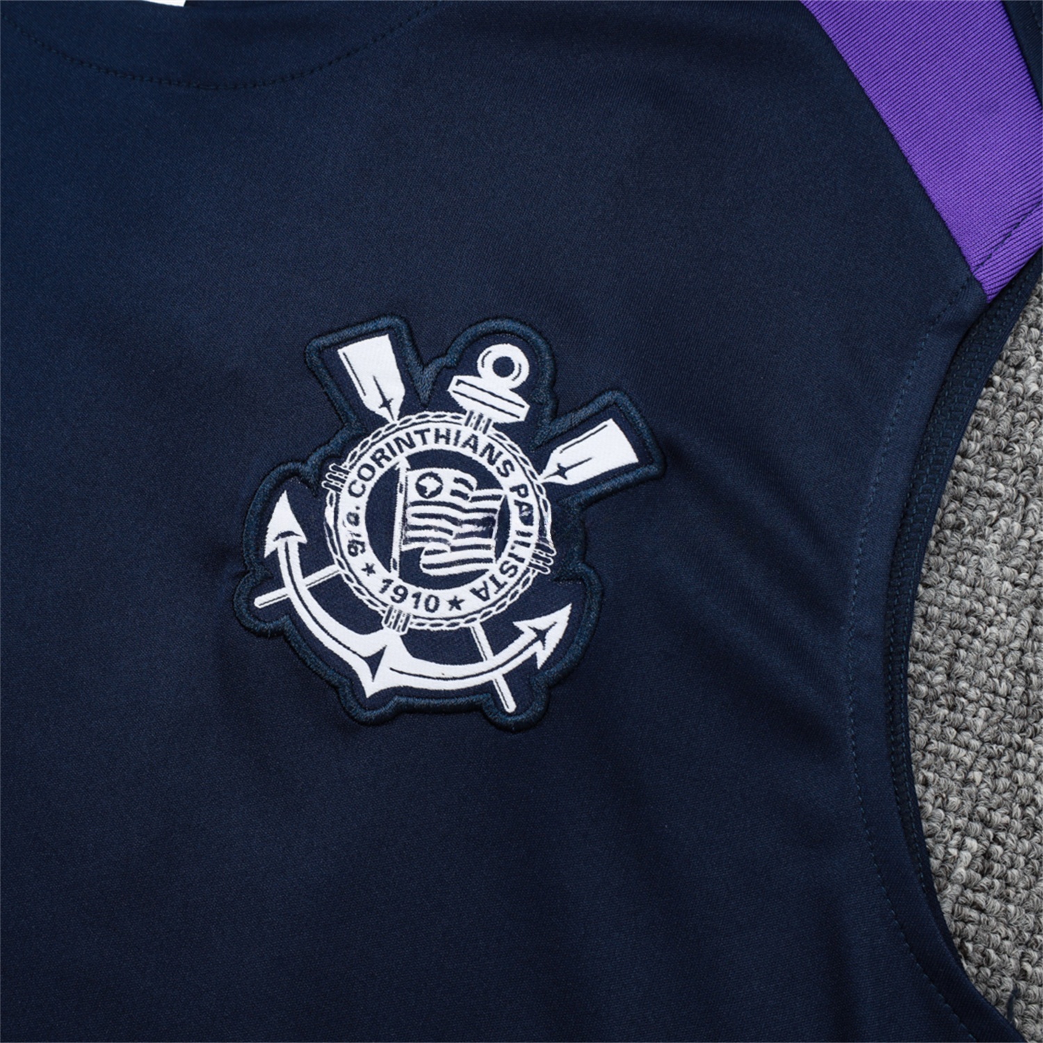 Corinthians 25-26 Vest Training Set - Deep Blue Black Vest and Shorts - ReplicasJersey