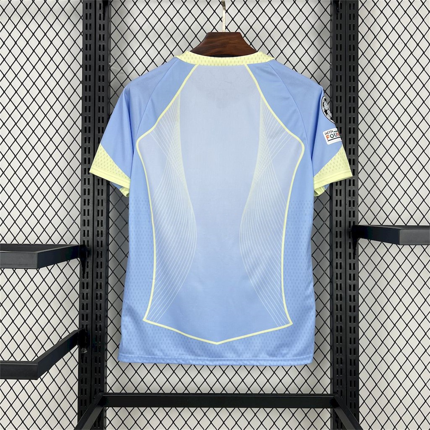 B.A.R.S.A 25-26 T90 Yellow Lines Light Blue Special Jersey - Fans Version - ReplicasJersey