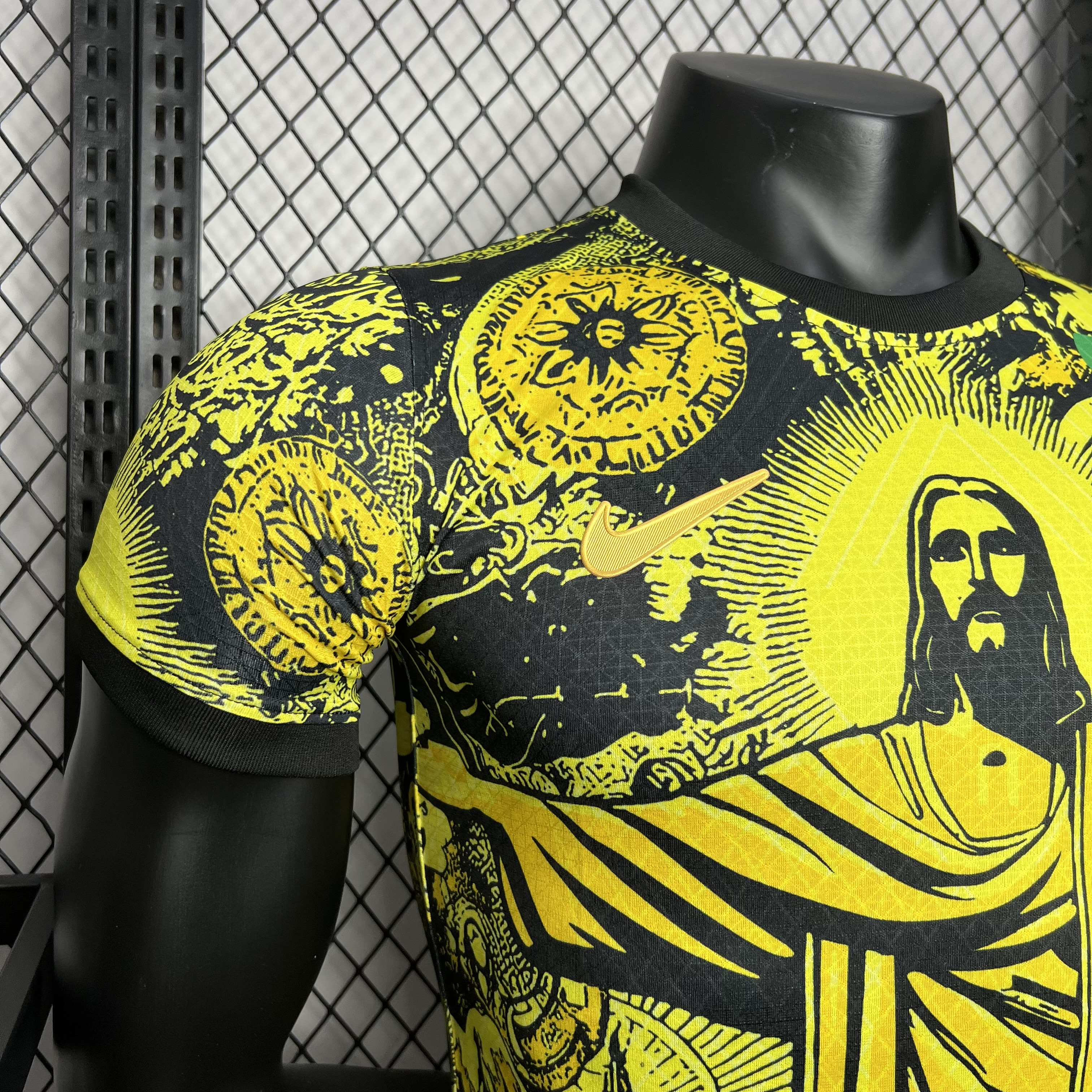 Brazil 2024 Yellow Christ the Redeemer Statue Jersey - Player Version - ReplicasJersey