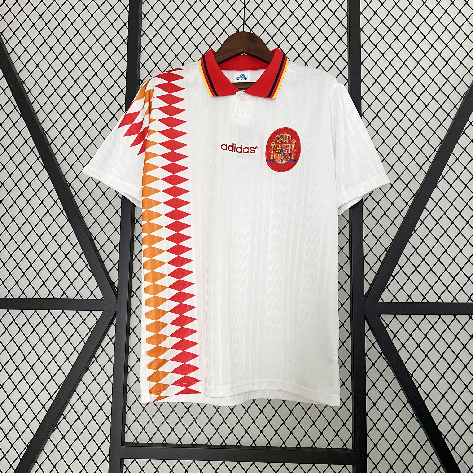 Retro Spain 1994 Away Stadium Jersey - ReplicasJersey