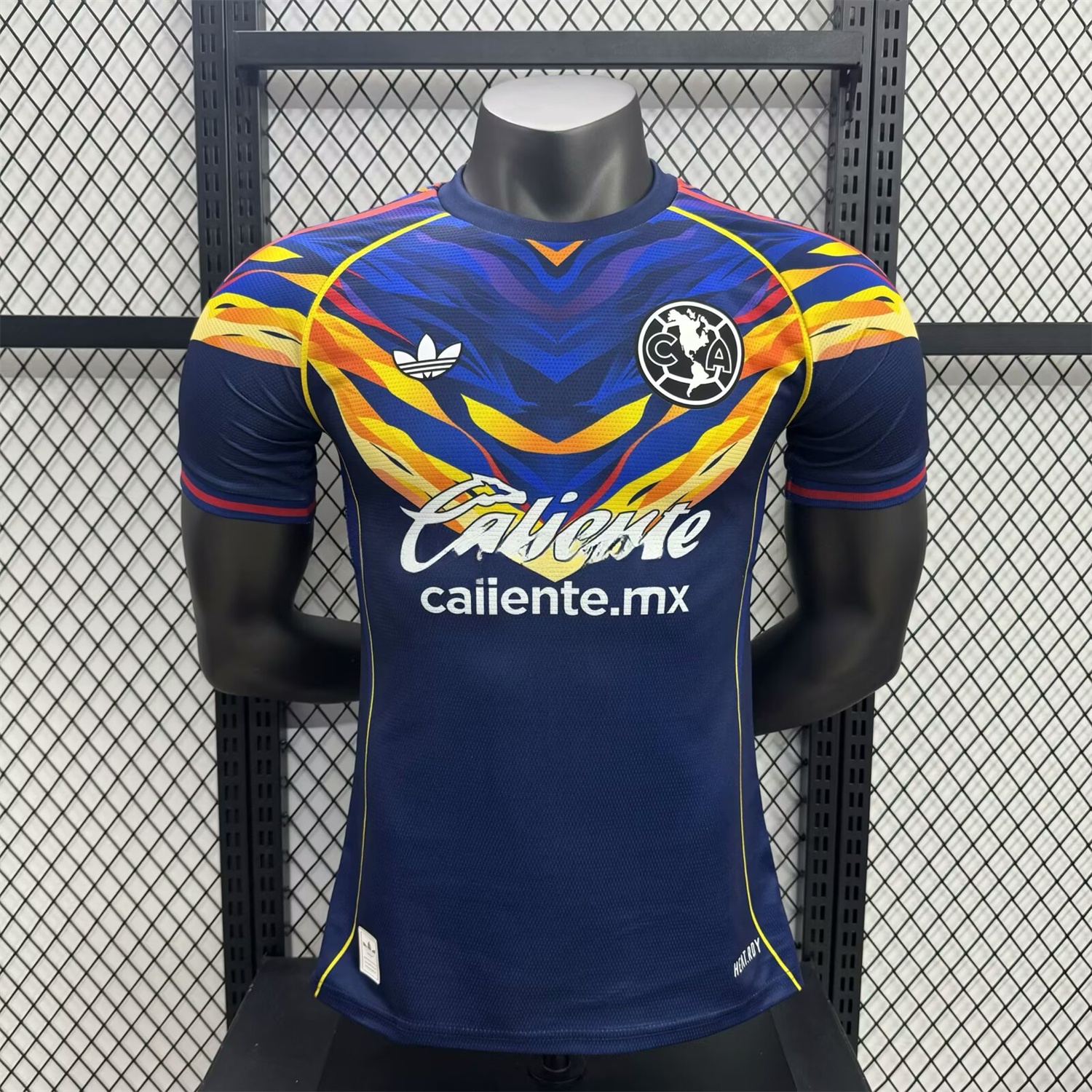 Club América 25-26 V-Shaped Camouflage Pattern Deep Blue Jersey - Player Version - ReplicasJersey