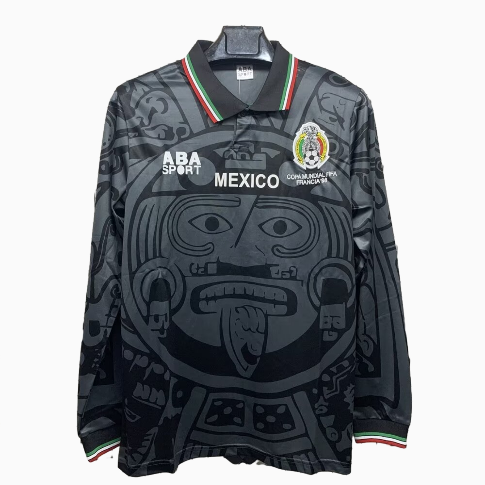 Retro Mexico 1998 Third Long Sleeves Jersey - ReplicasJersey