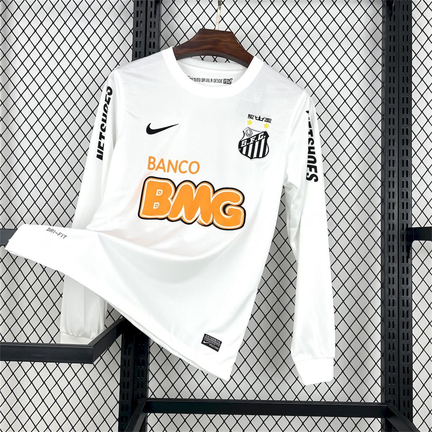Retro Santos 2012 Home Long Sleeve Jersey - ReplicasJersey