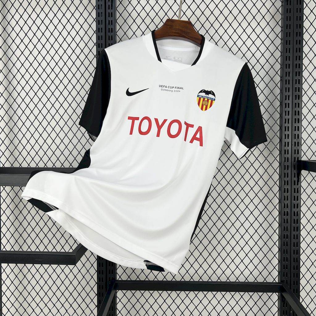 Retro Valencia 2003-04 UEFA Cup Final Home Jersey - ReplicasJersey