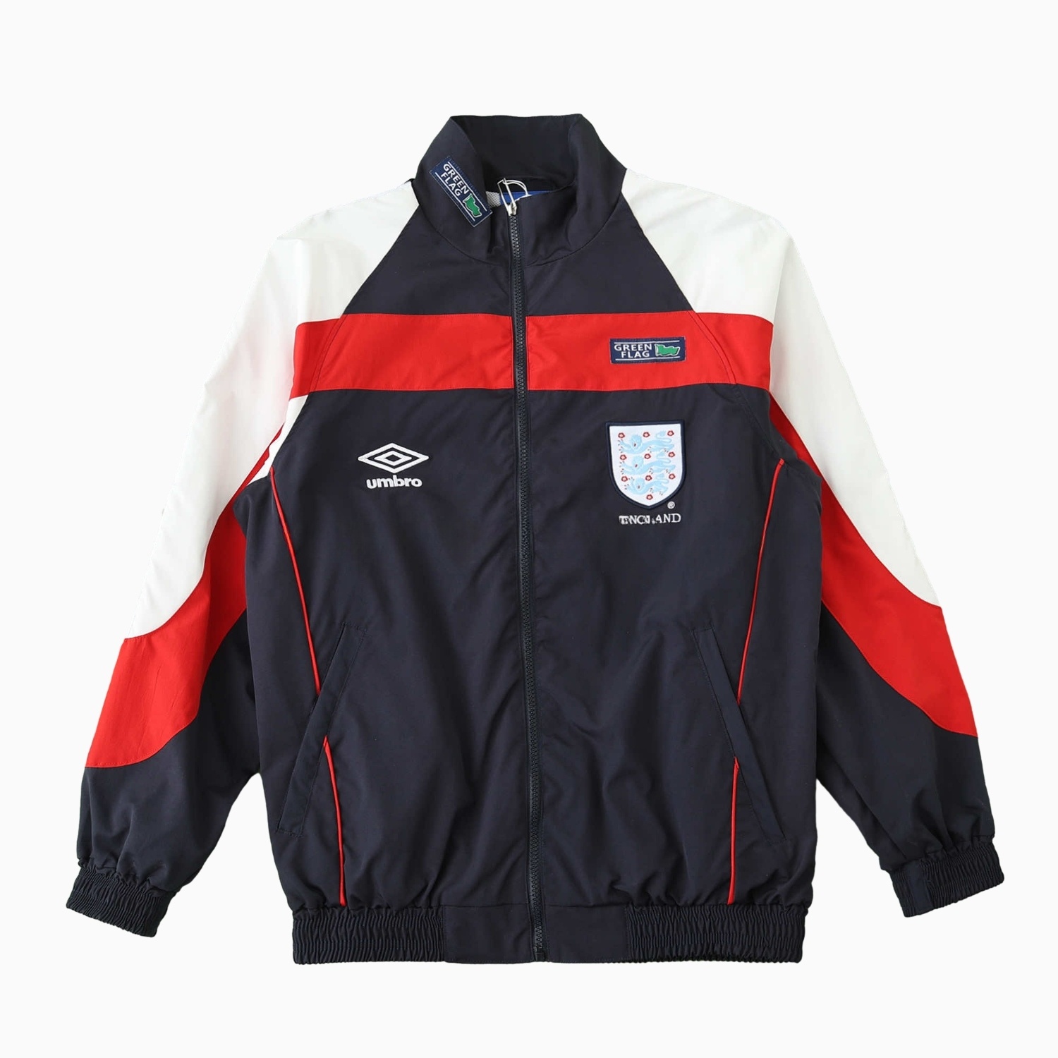 Retro England 1998 Windbreaker - Black - ReplicasJersey