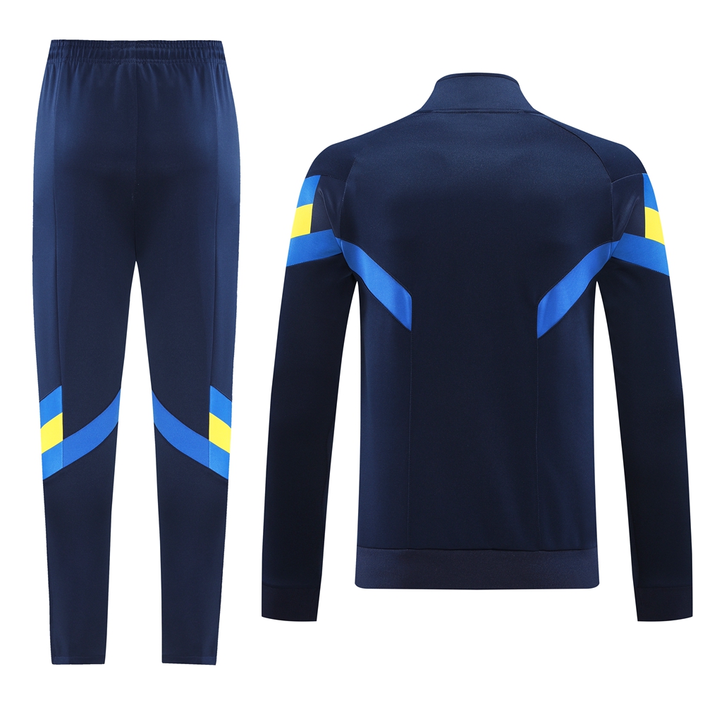 Boca Juniors 24-25 Jacket Training Tracksuit - Deep Blue Top and Pants - ReplicasJersey