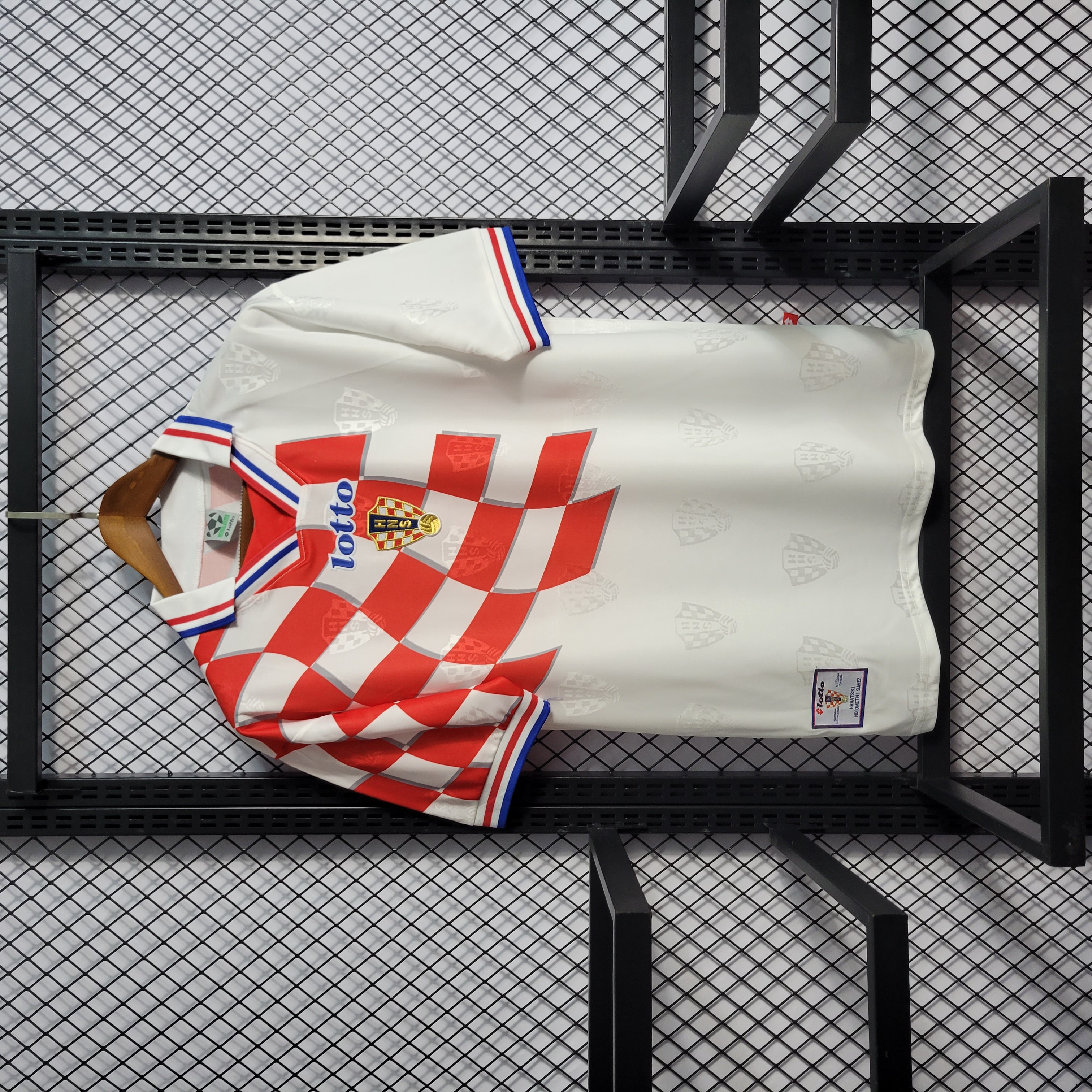 Retro Croatia 1998 Home Stadium Jersey - ReplicasJersey