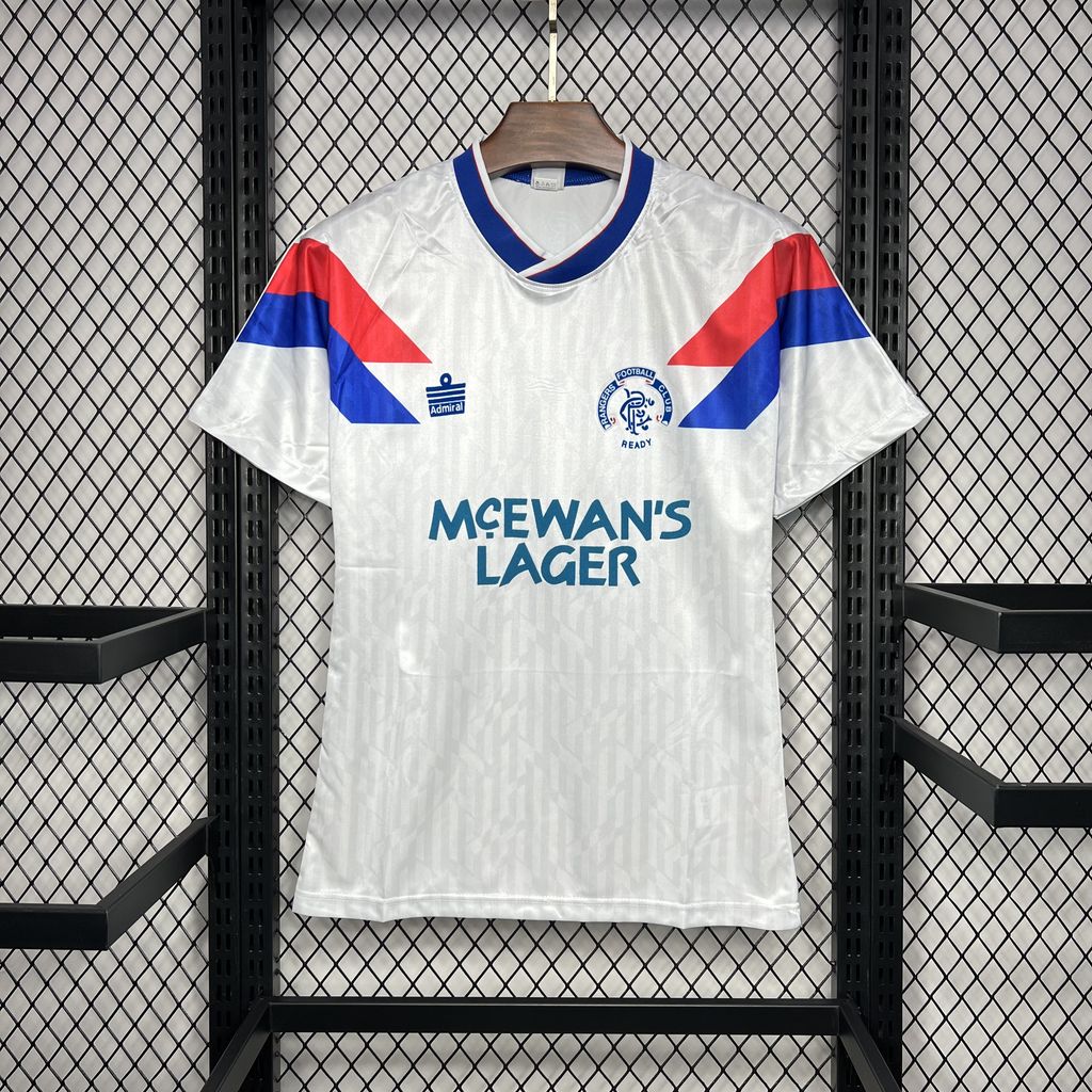 Retro Glasgow Rangers 1990-92 Away Jersey - ReplicasJersey