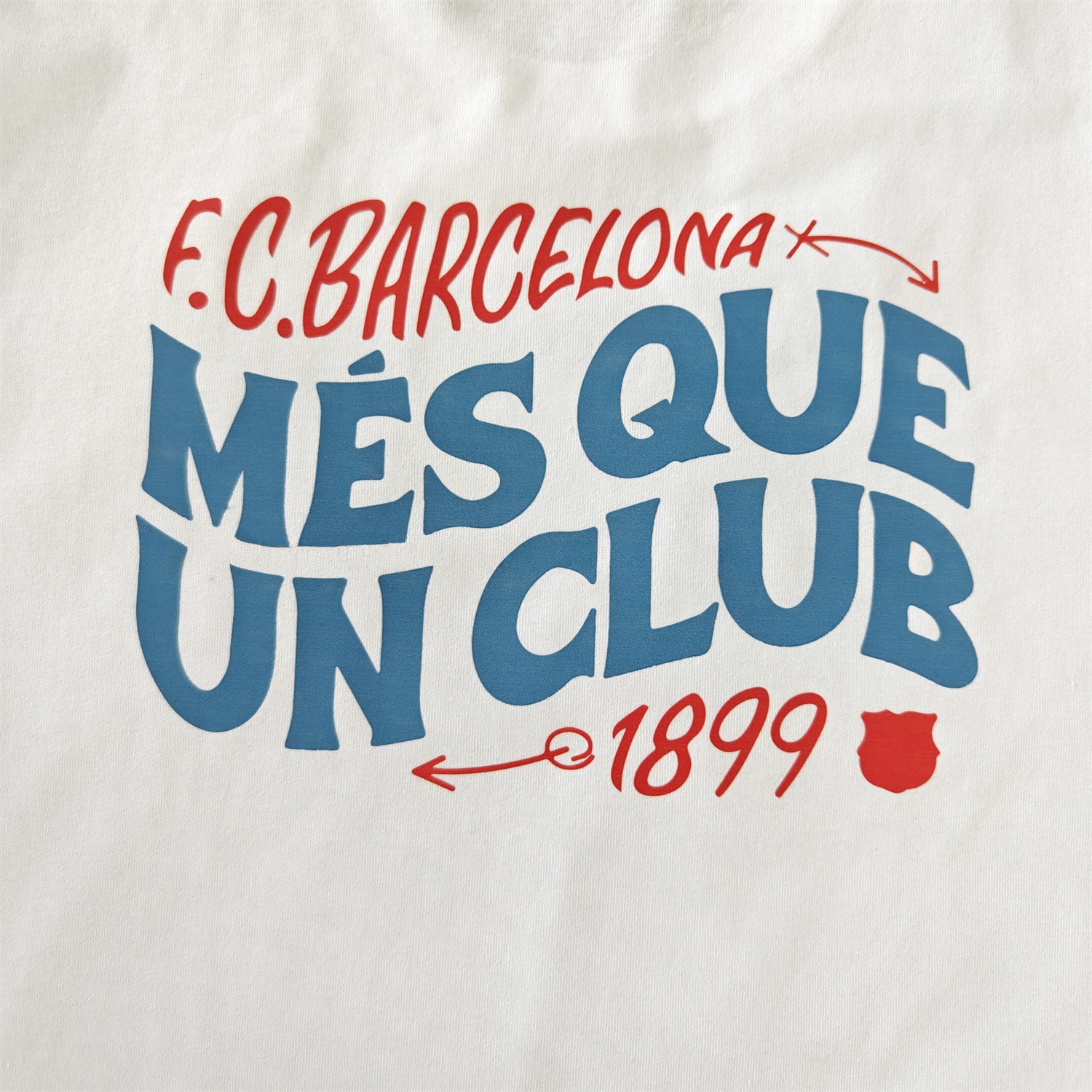 B.A.R.S.A Més Que Un Club Skateboard Aesthetics T-shirt【White】 - ReplicasJersey