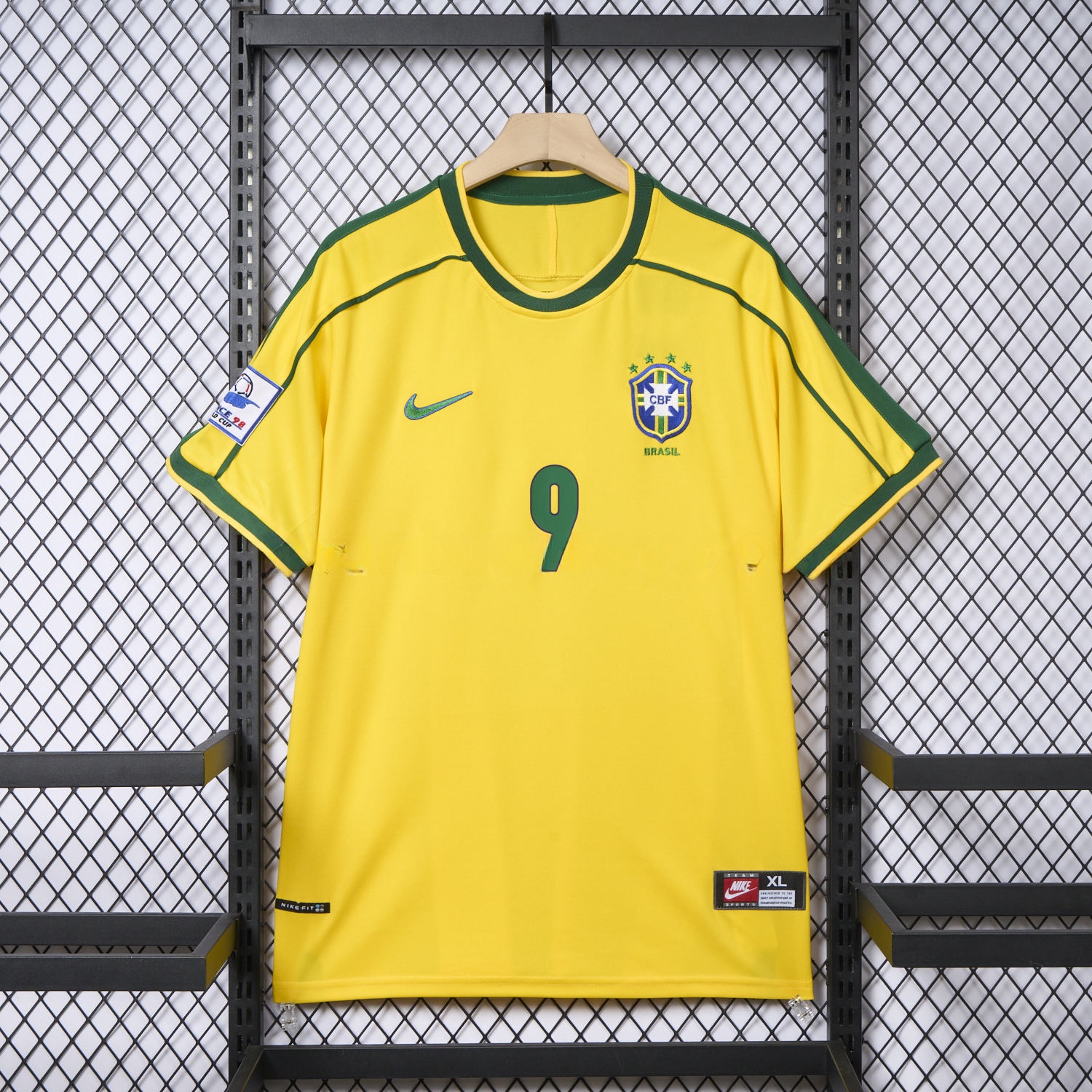 Retro Brazil 1998 Home Jersey - ReplicasJersey
