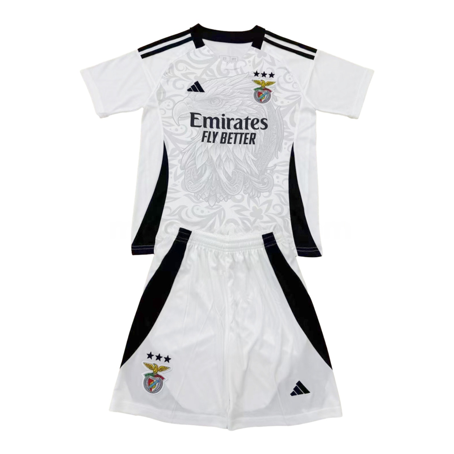 Benfica 24-25 White Special Edition Men's Adult Jersey Set - Fans Version - ReplicasJersey