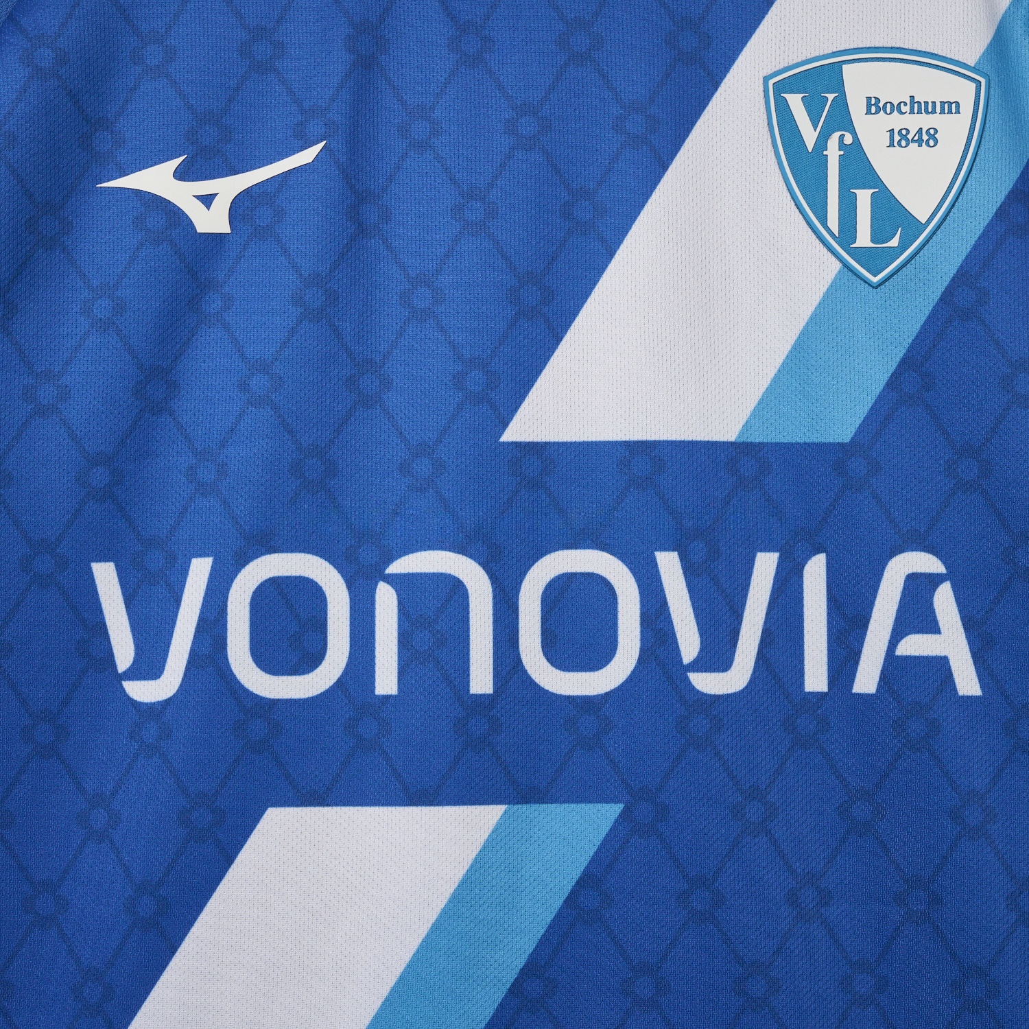Bochum 24-25 White Slanted Stripe Special Jersey with Sponsors - Fans Version - ReplicasJersey