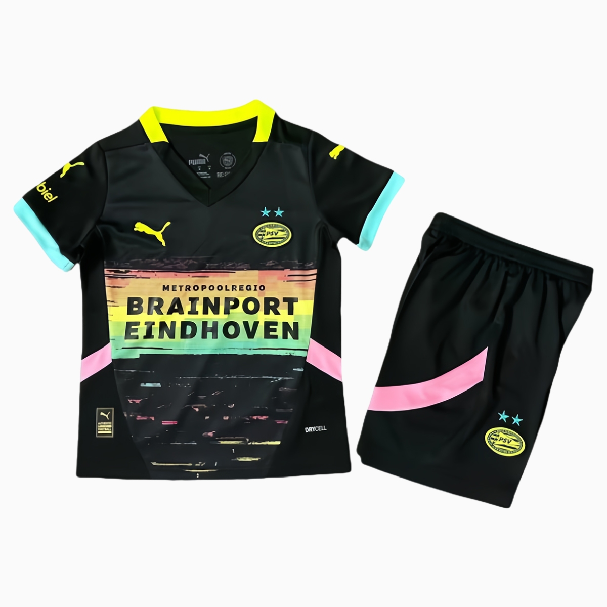 PSV Eindhoven 24-25 Away Kids Kit - ReplicasJersey