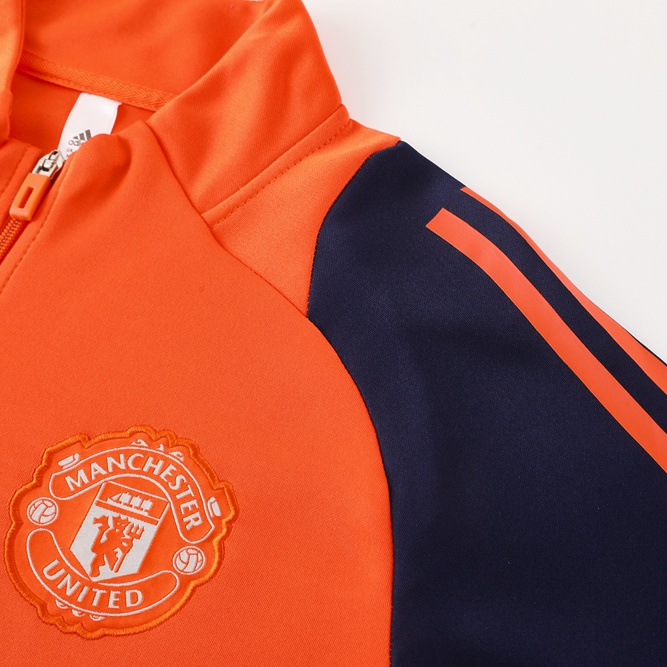 Manchester United 24-25 Jacket Training Tracksuit - Orange - ReplicasJersey