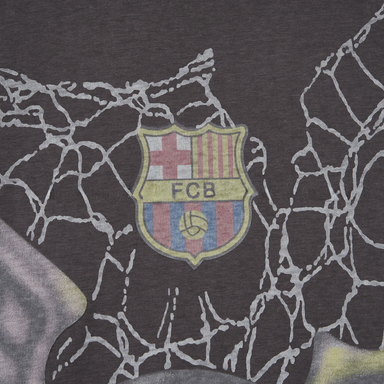 B.A.R.S.A x Travis Scott 24-25 Football Eagle Pattern Dark Grey T-shirt - ReplicasJersey