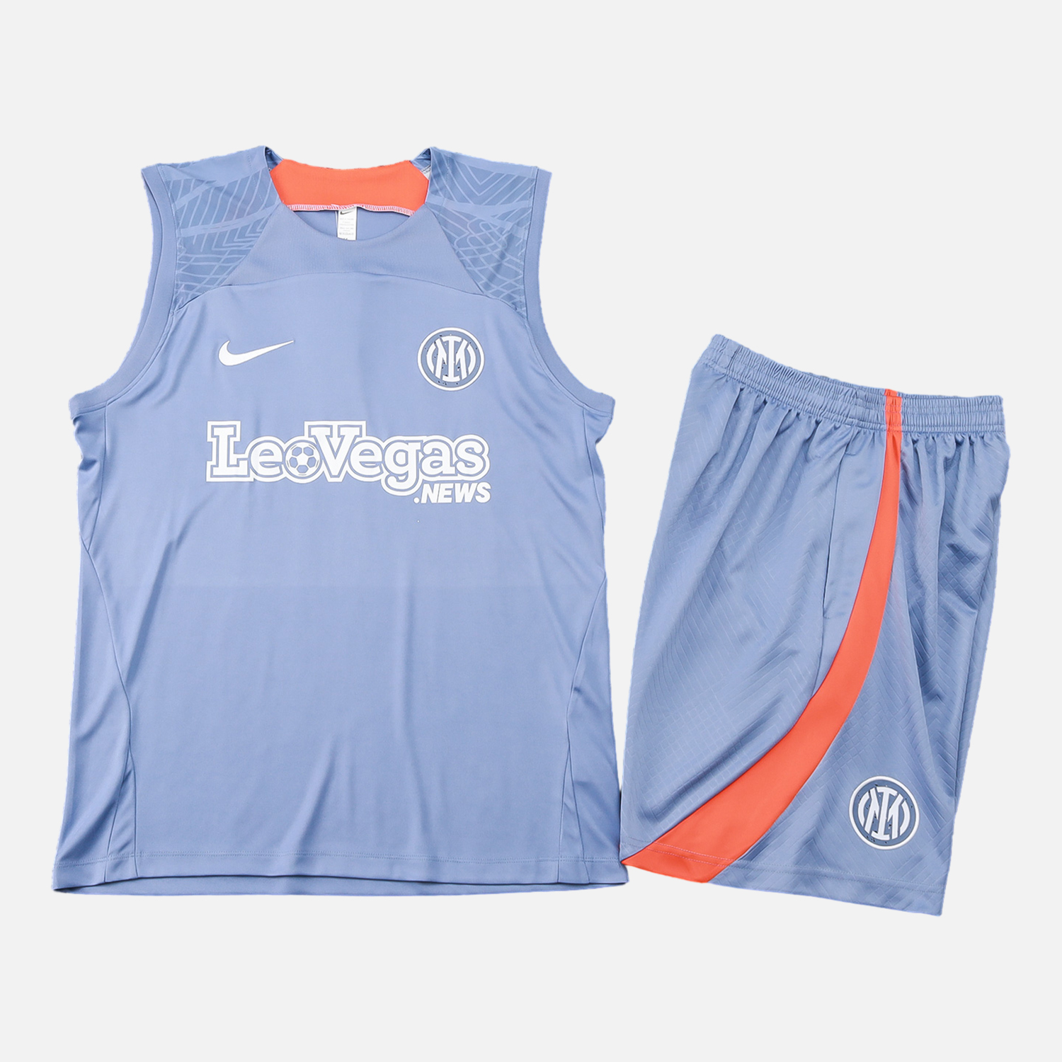 Inter Milan 24-25 Vest Training Set - Light Grey - ReplicasJersey