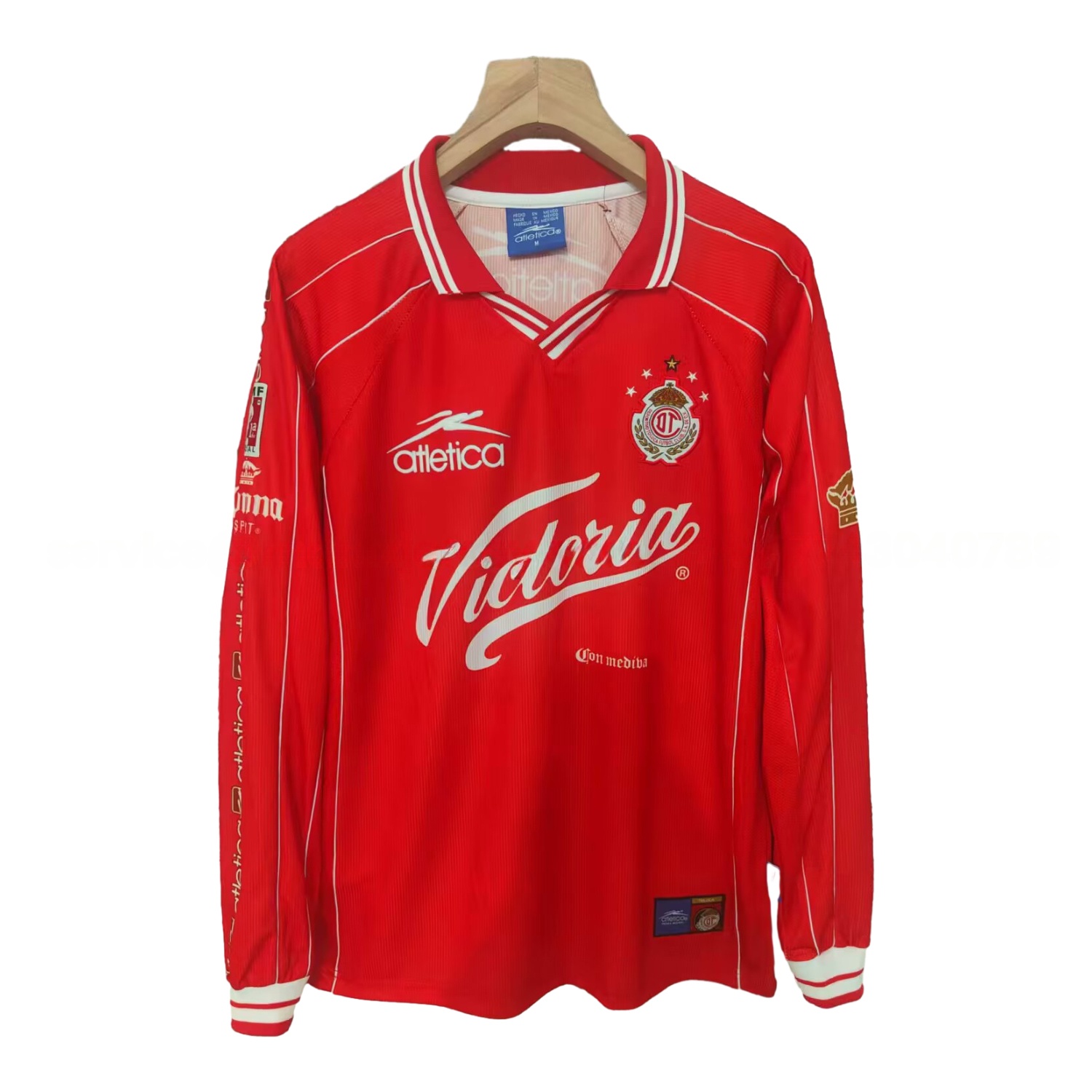 Retro Toluca 1999-00 Home Long Sleeves Jersey - ReplicasJersey