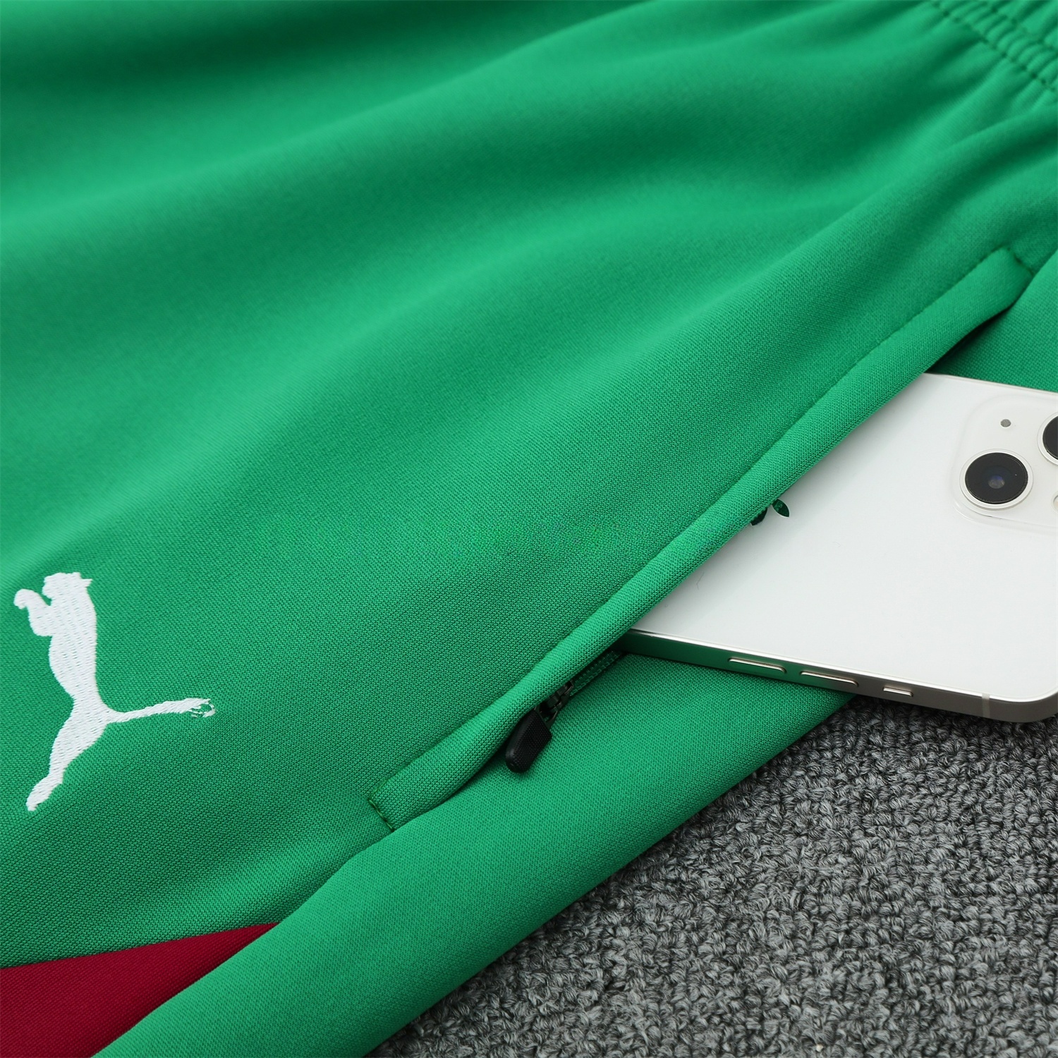 Morocco 25-26 Jacket Training Tracksuit - Red Jackets & Green Pants - ReplicasJersey