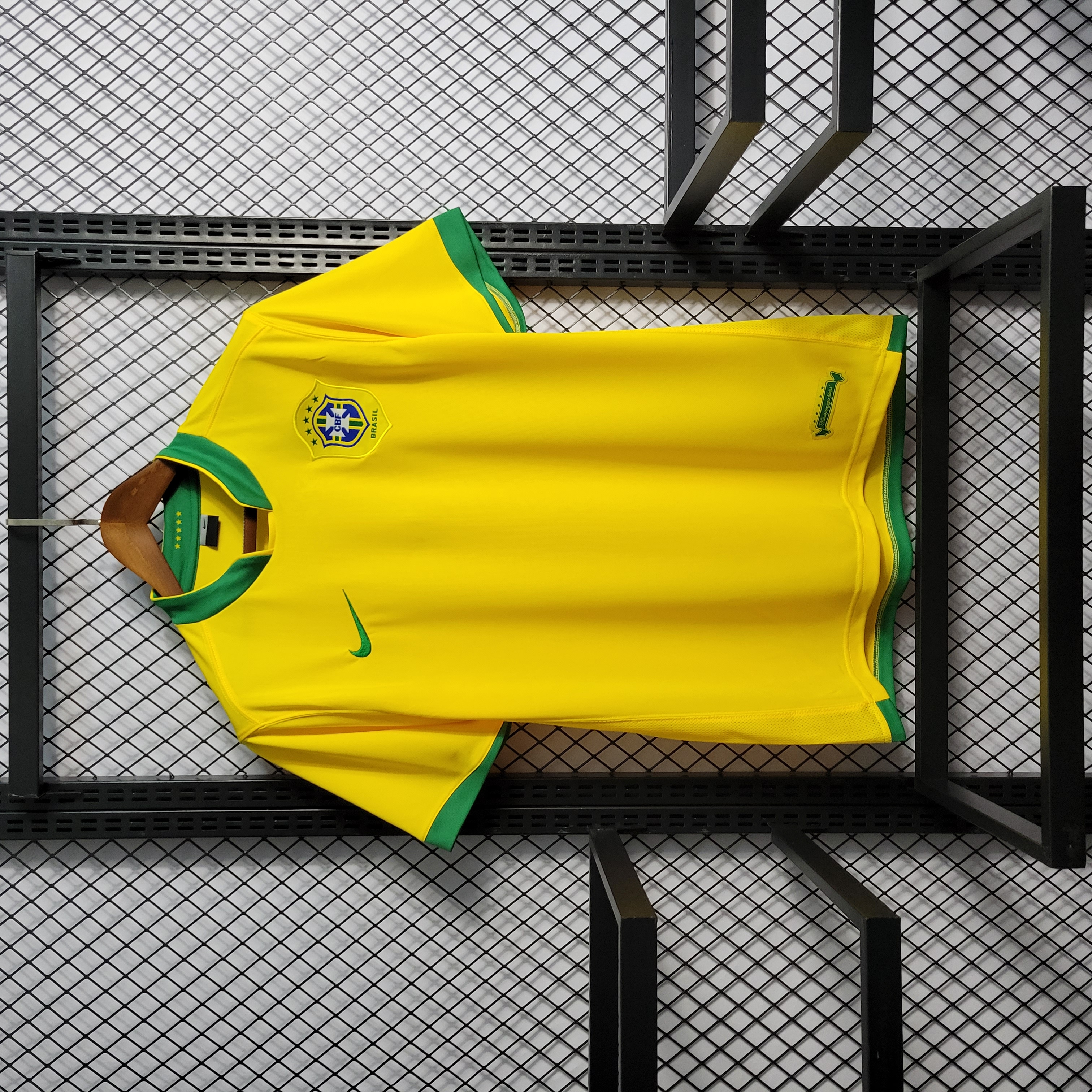 Retro Brazil 2006 Home Stadium Jersey - ReplicasJersey