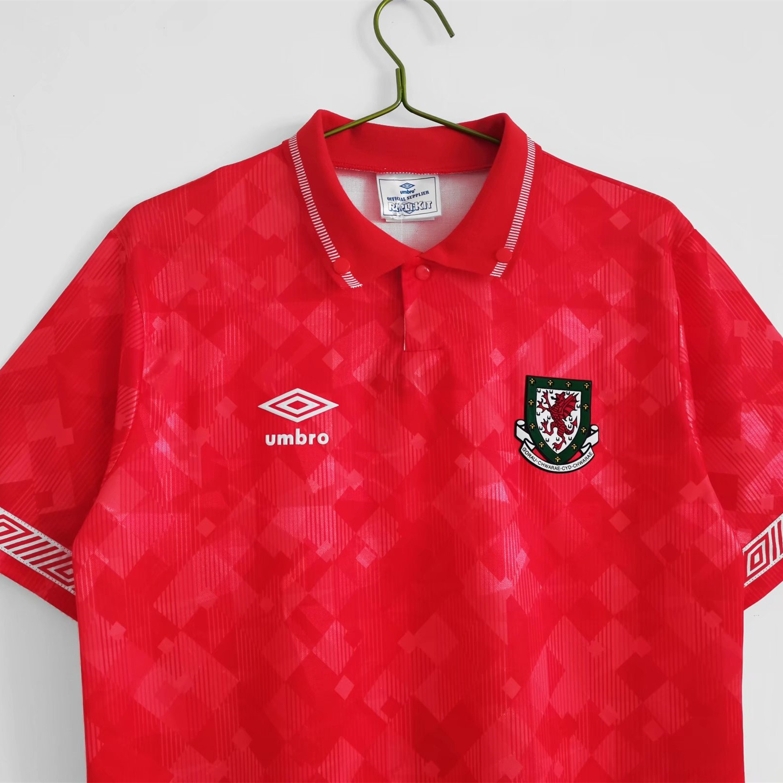Retro Wales 1990 Home Stadium Jersey - ReplicasJersey