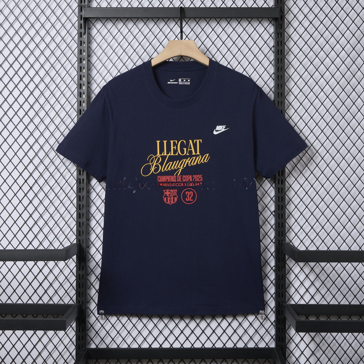 B.A.R.S.A 2025 Winners Copa Del Rey Deep Blue Commemorative T-shirt - ReplicasJersey