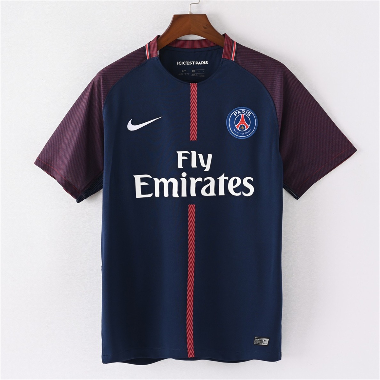 Retro Paris Saint-Germain PSG 2017-18 Home Jersey - ReplicasJersey