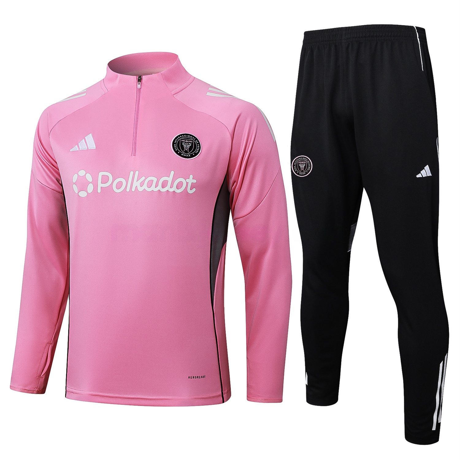 INT M.A.M 25-26 Long Sleeves Training Set - Pink Top & Black Pants - ReplicasJersey