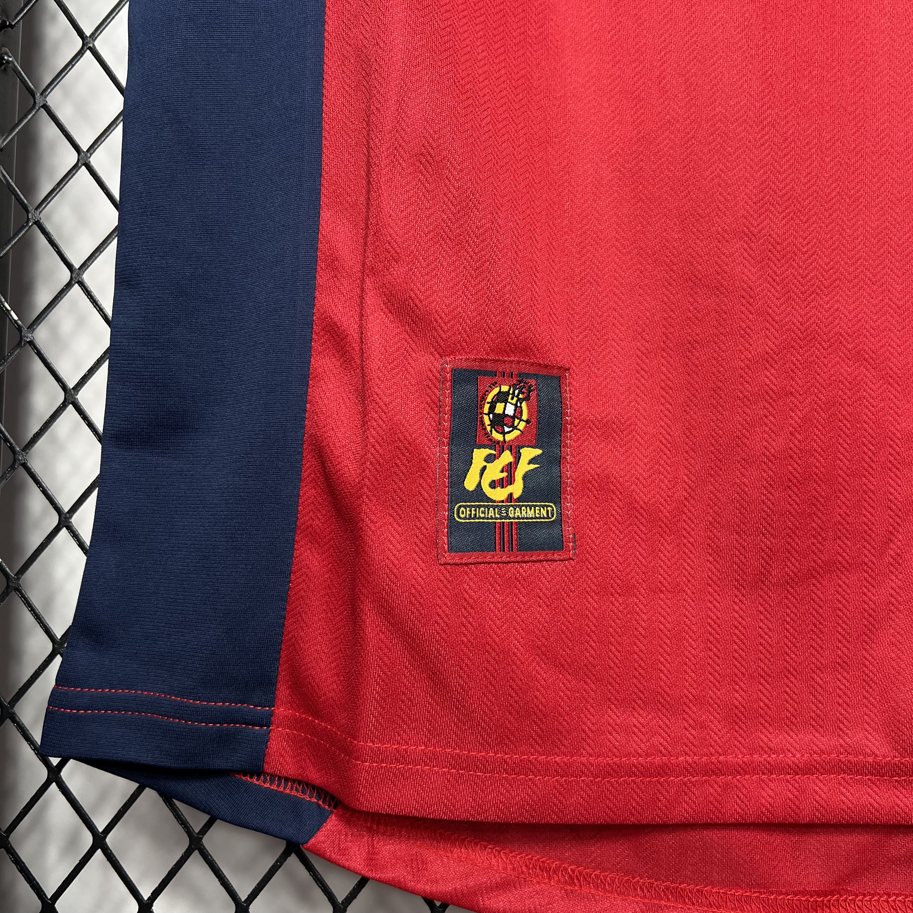 Retro Spain 1998 Home Stadium Jersey - ReplicasJersey