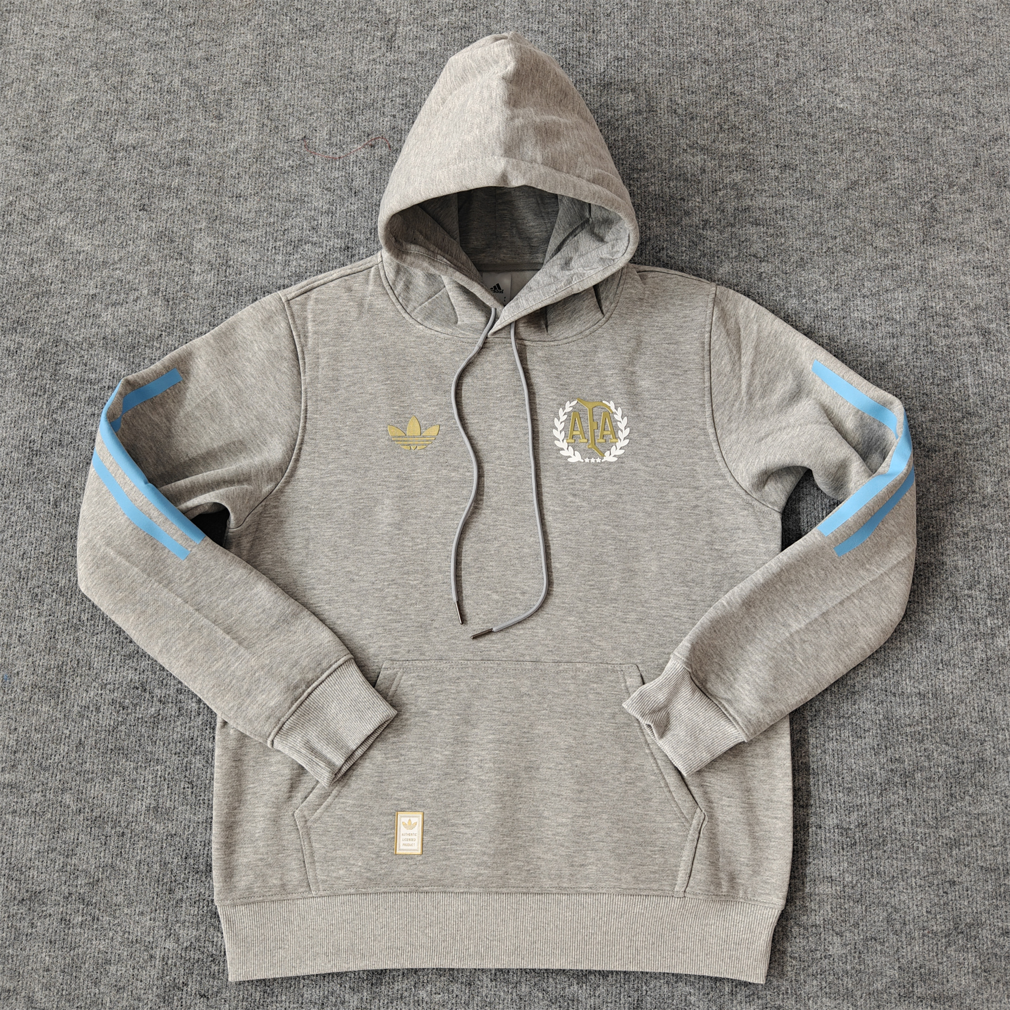 Argentina 24-25 Adi 50 Years Anniversary Hoodie - Grey - ReplicasJersey