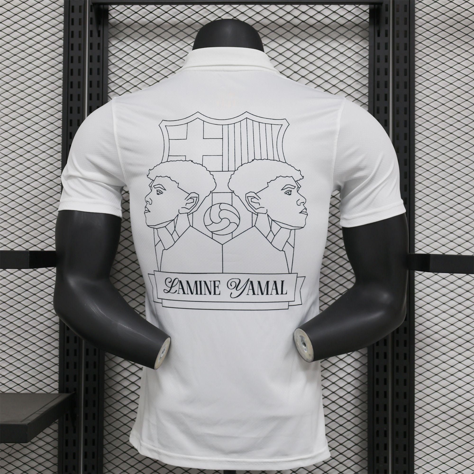 B.A.R.S.A 24-25 Yamal Anniversary White Jersey - Player Version - ReplicasJersey