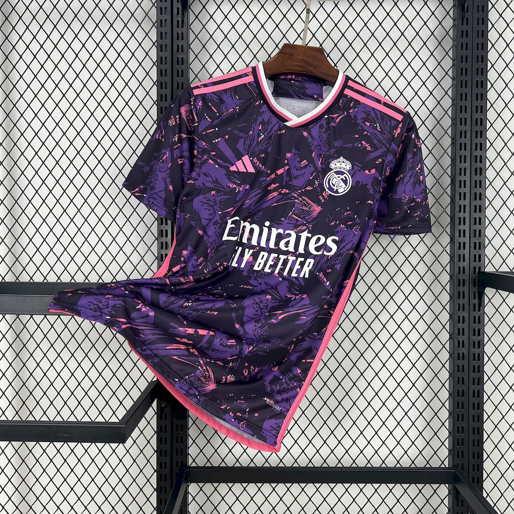 Real Madrid 24-25 Pink & Purple & Black Special Edition Jersey - ReplicasJersey