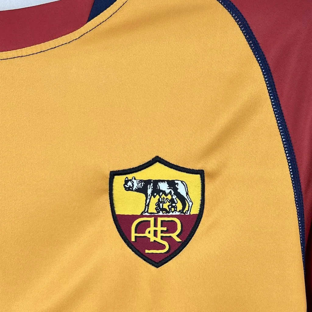 Retro Roma 2001-02 Home Long Sleeves Jersey - ReplicasJersey