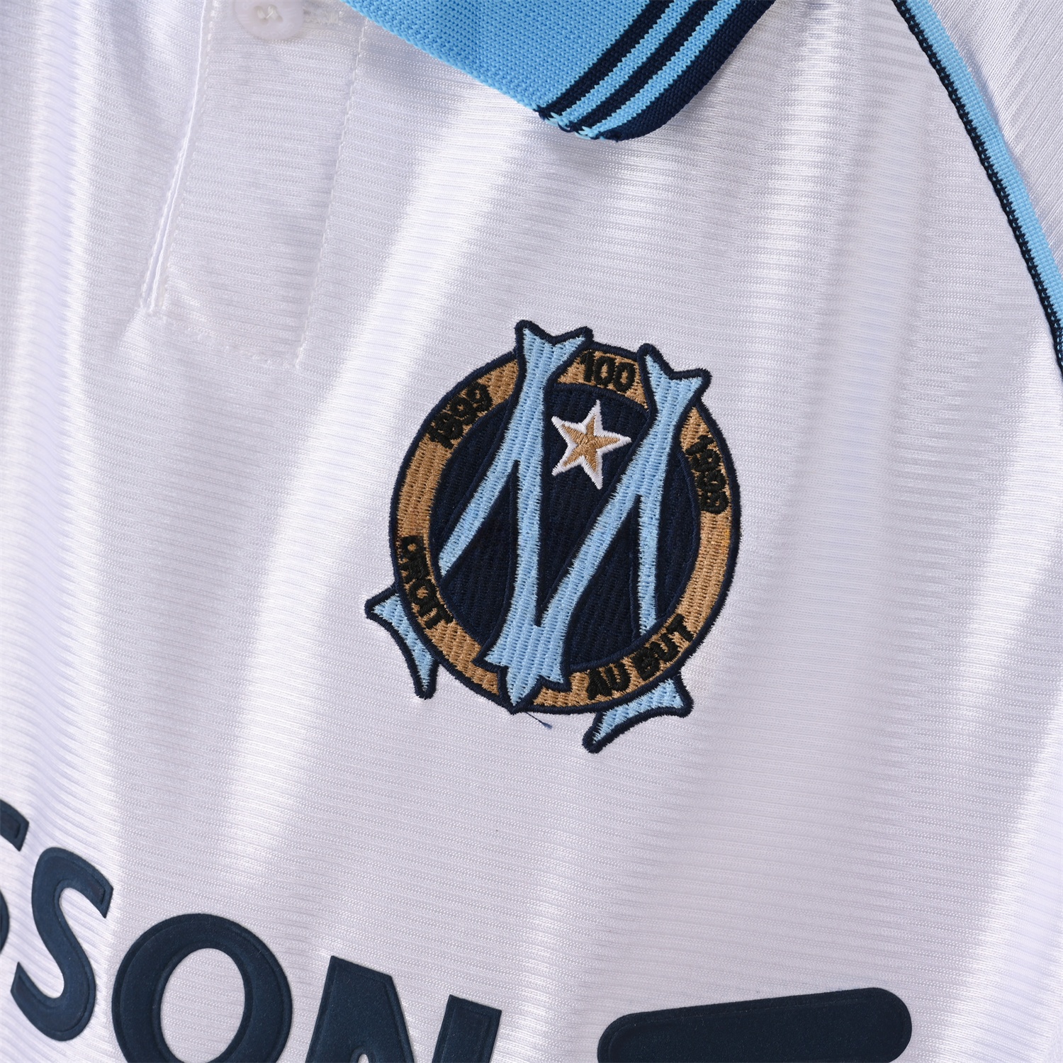 Retro Marseille 1998-99 Home Jersey - ReplicasJersey