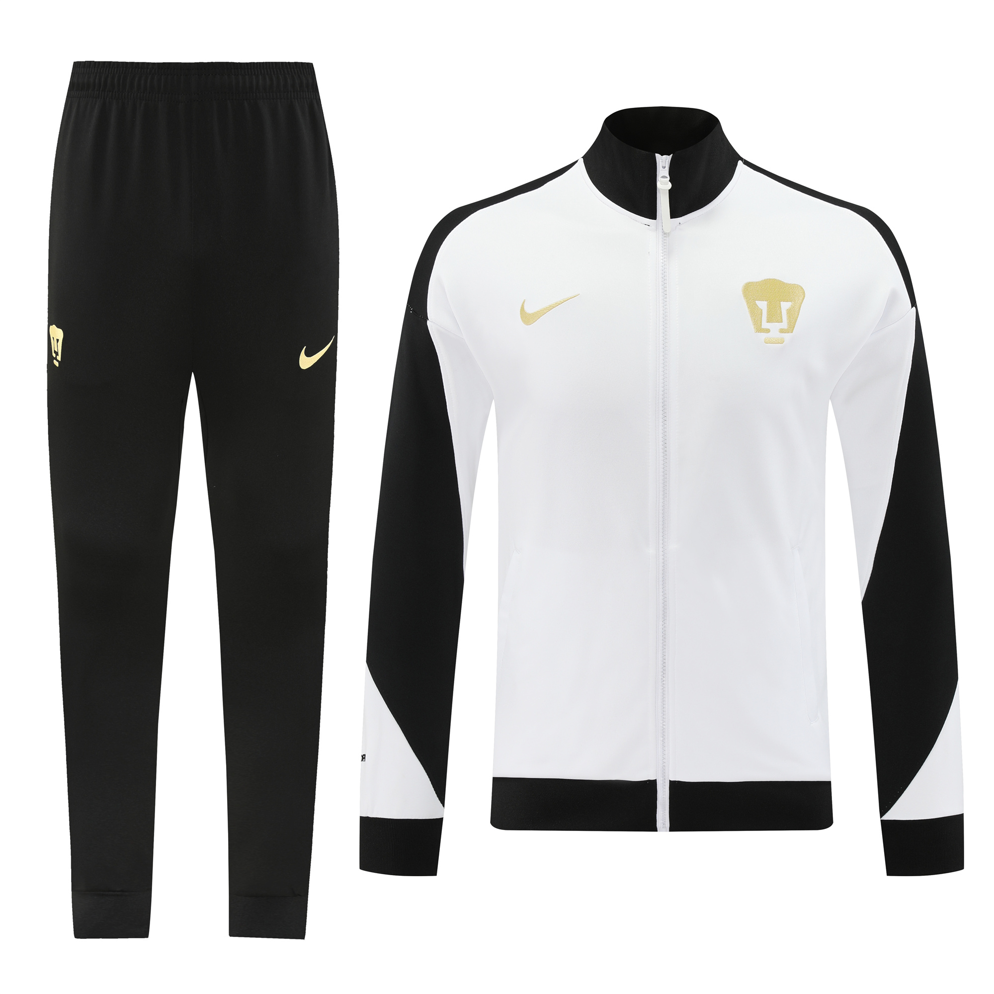 Pumas UNAM 24-25 Jacket Training Tracksuit - White - ReplicasJersey