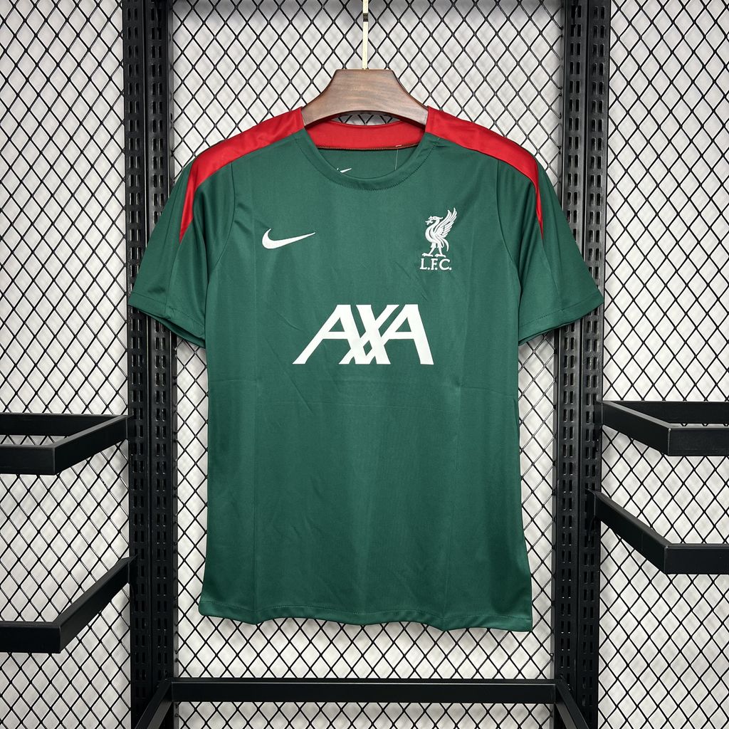 Liver.pool 24-25 Green Pre-match Training Jersey - Fans Version - ReplicasJersey