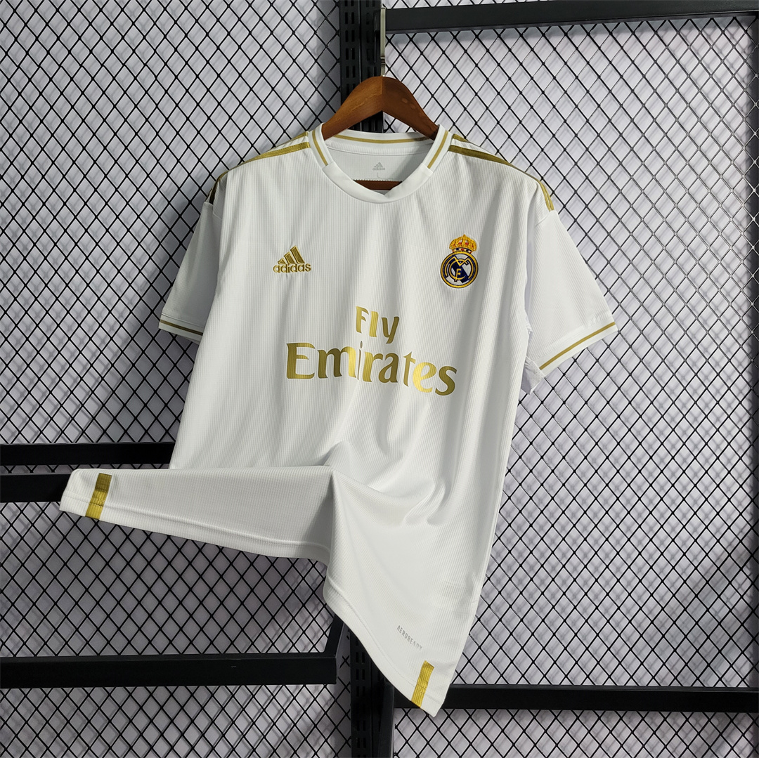Retro Real Madrid 19-20 Home Stadium Jersey - ReplicasJersey
