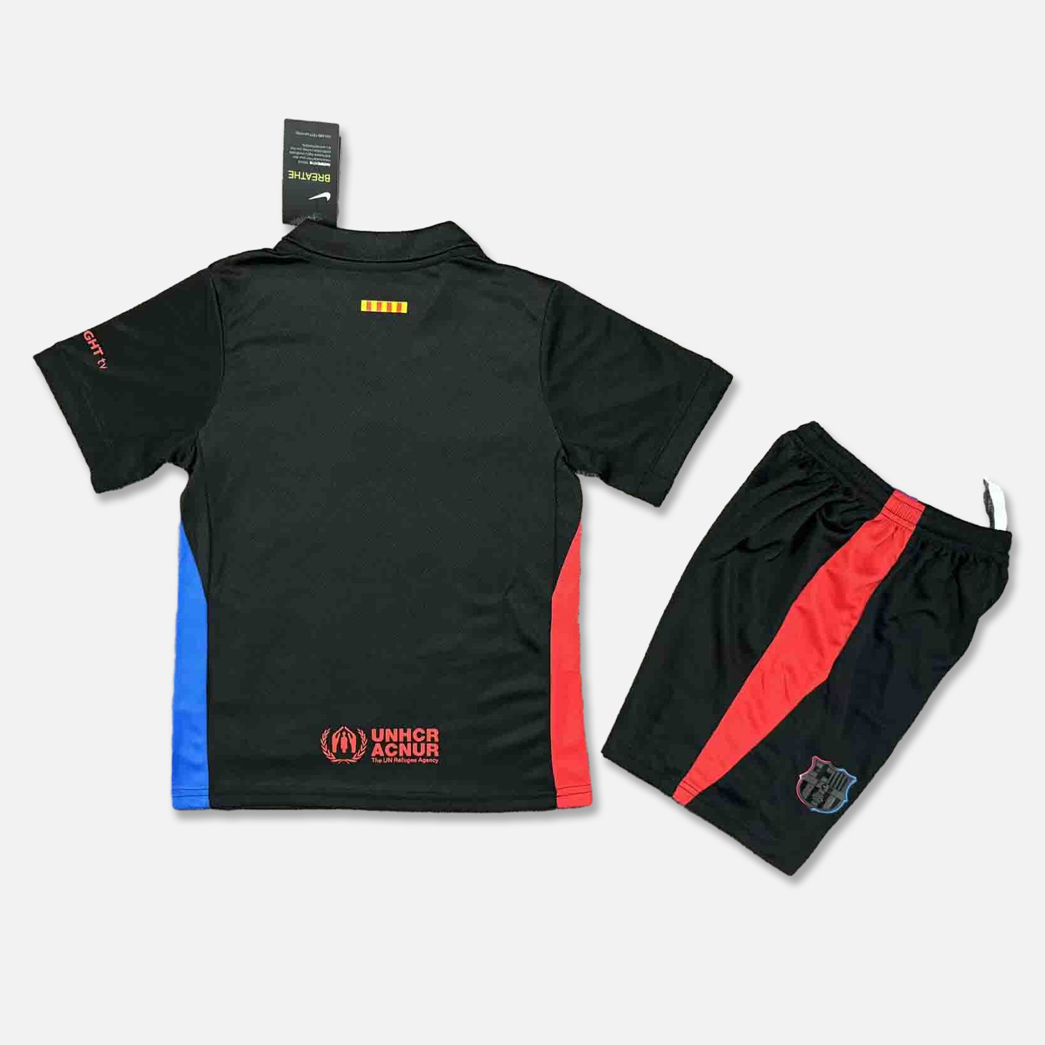 B.A.R.S.A 24-25 Away Kids Kit with Big Logo - ReplicasJersey