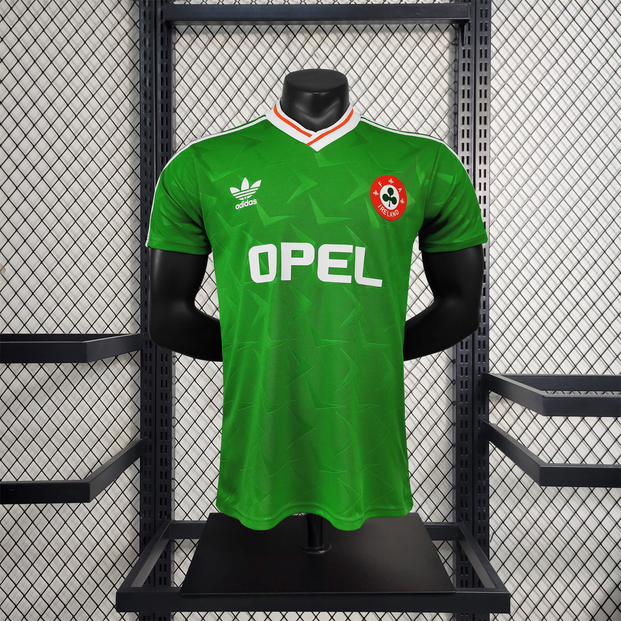 Retro Ireland 1990 Home Stadium Jersey - ReplicasJersey