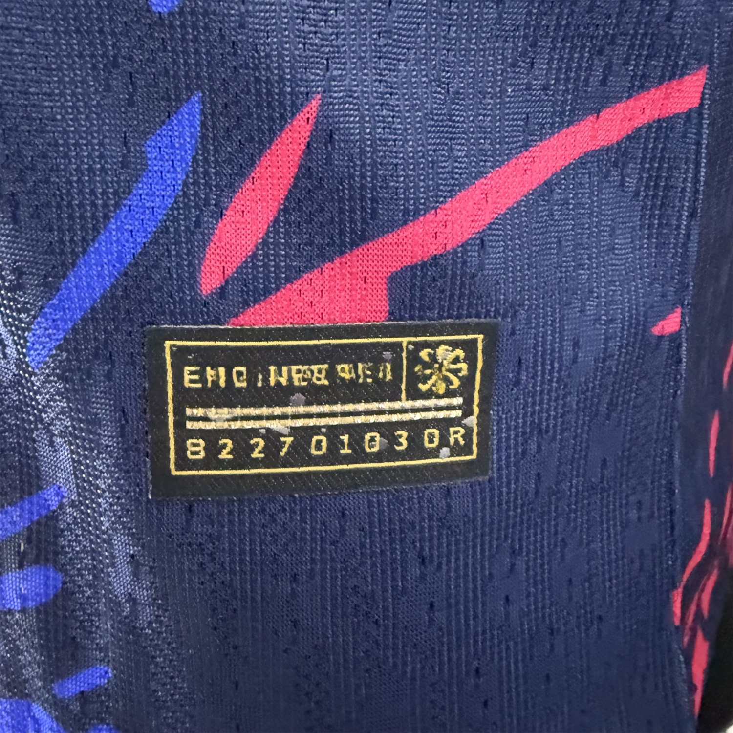 B.A.R.S.A 25-26 Red and Blue Graffiti Deep Blue Jersey - Player Version - ReplicasJersey