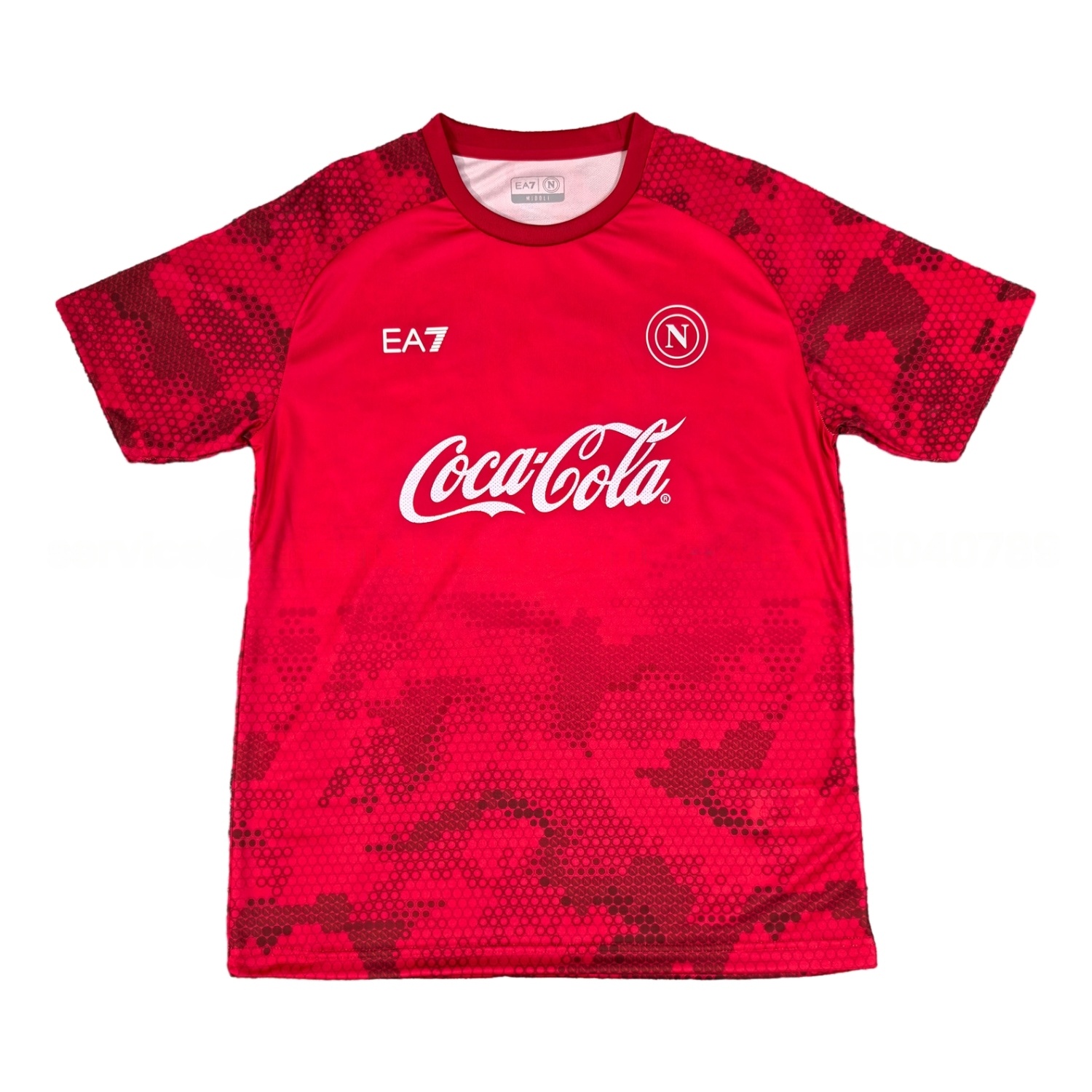 Napoli 24-25 Red Pre-Match Training Jersey - Fans Version - ReplicasJersey