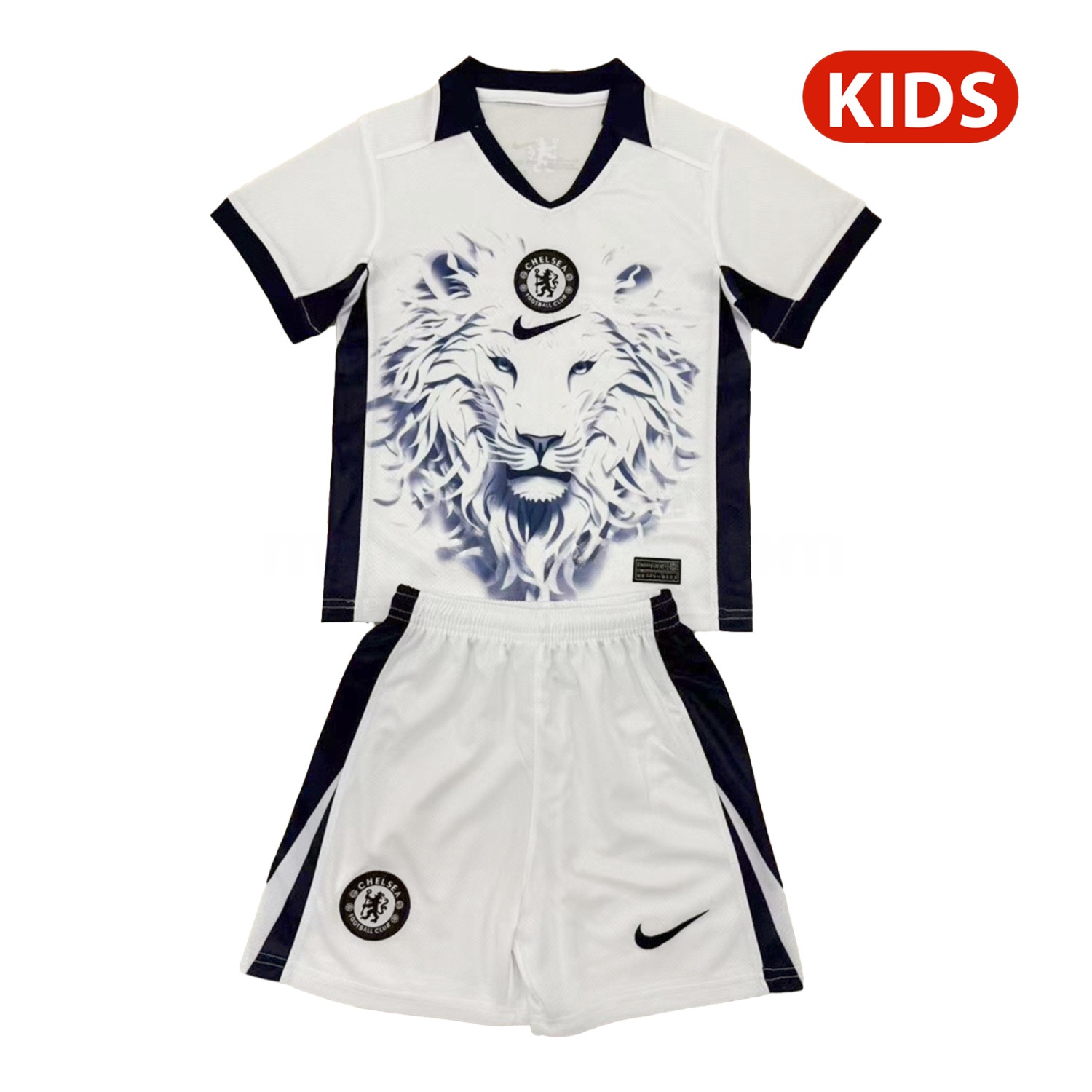 C.H.E.L.S.E.A 25-26 White Lion Concept Kids Kit - ReplicasJersey