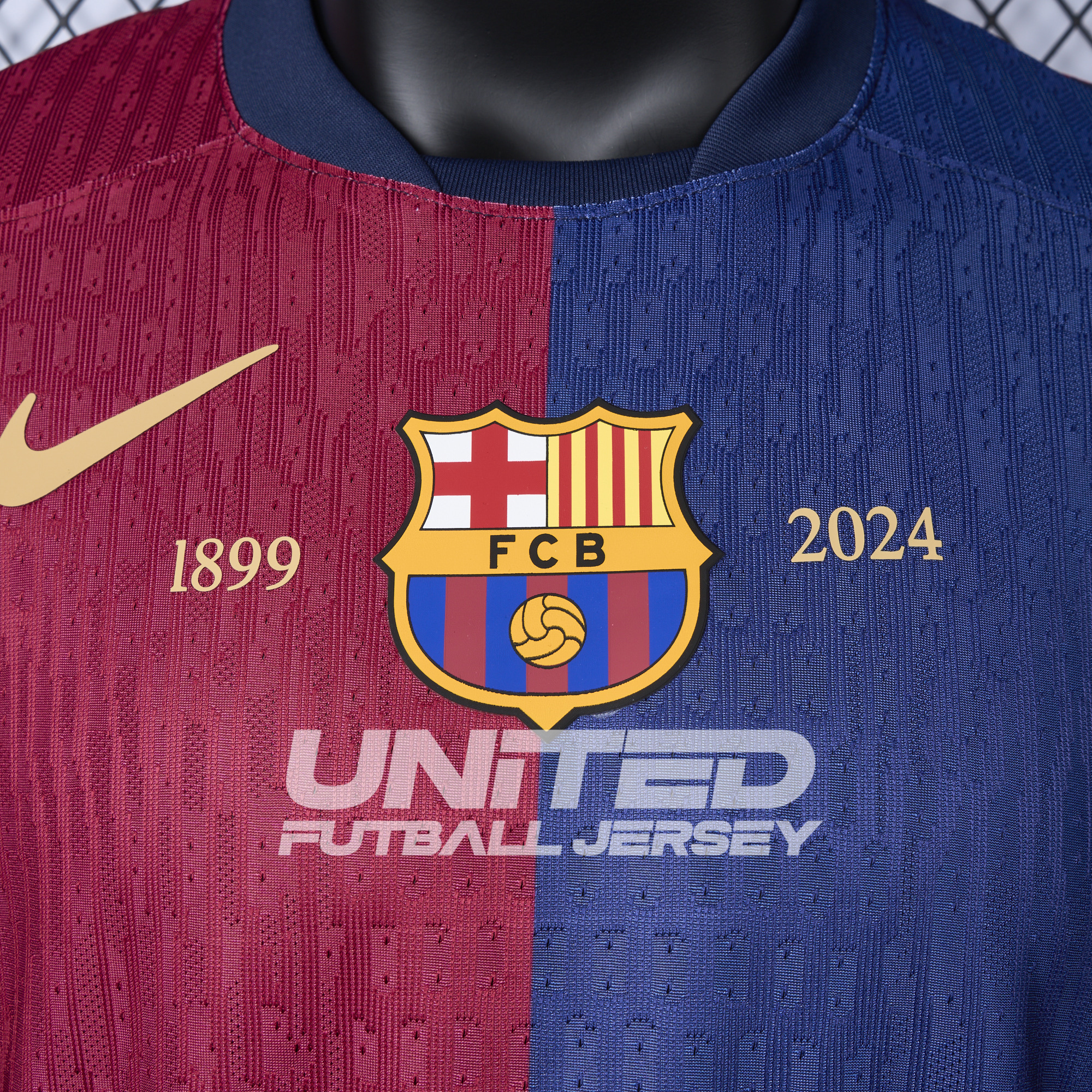 B.A.R.S.A 24-25 Home Unsponsored Anniversary Jersey - Player Version - ReplicasJersey