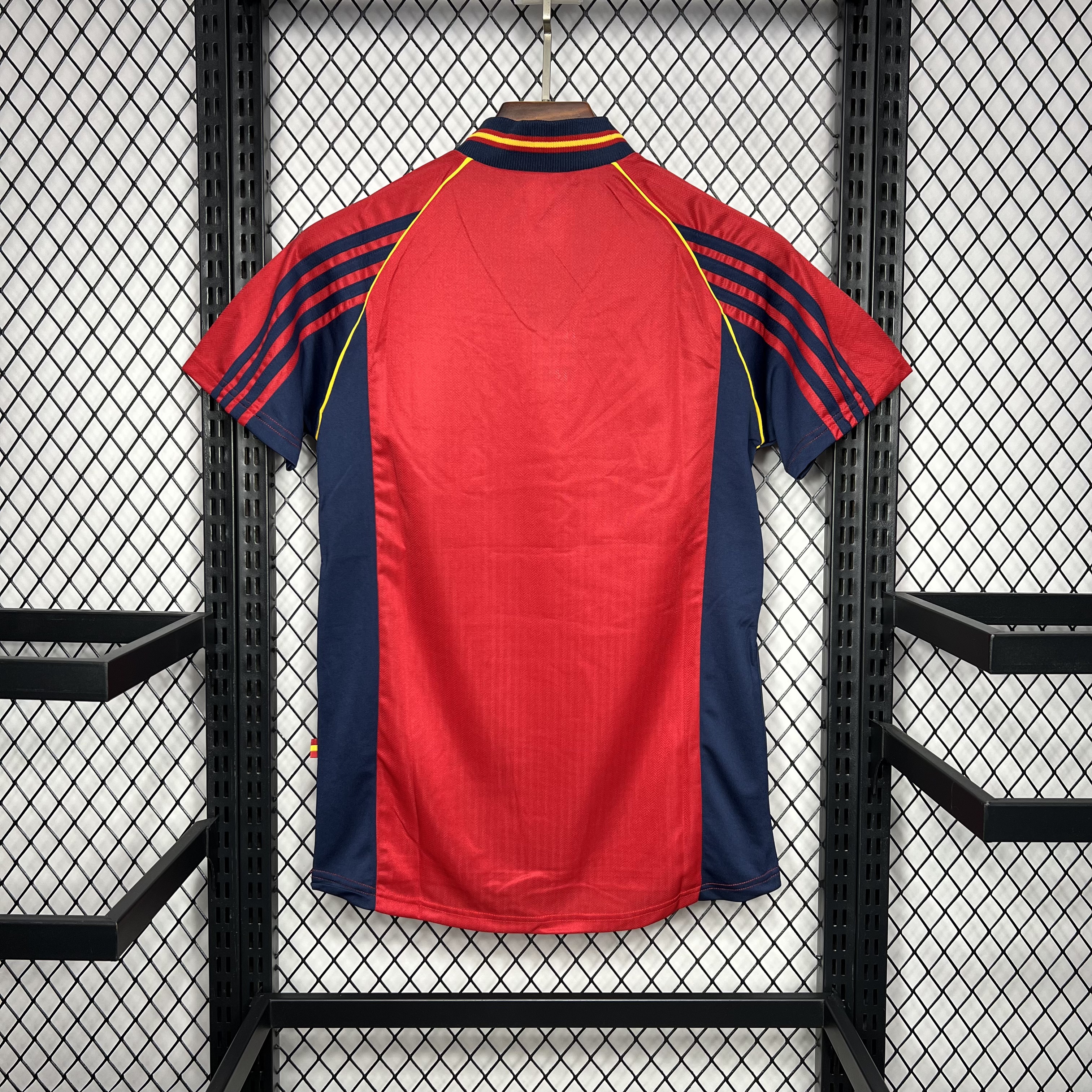 Retro Spain 1998 Home Stadium Jersey - ReplicasJersey
